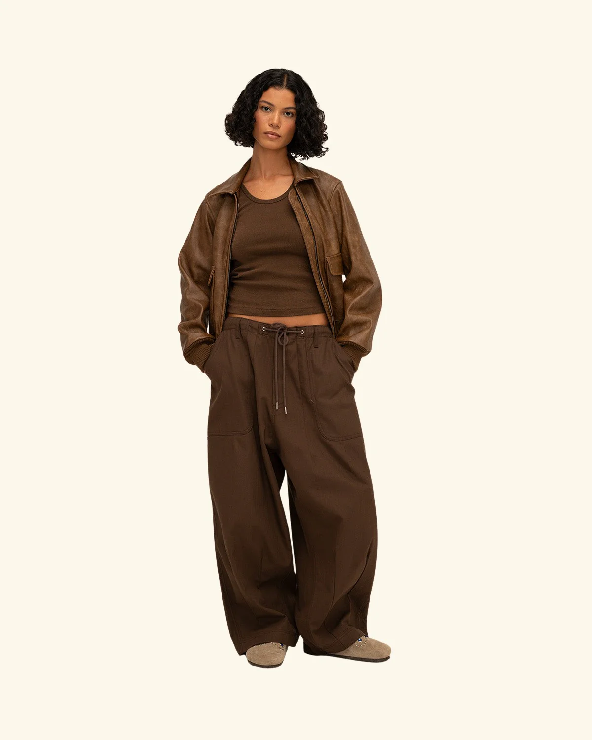 Leather Flight Jacket - Image 6