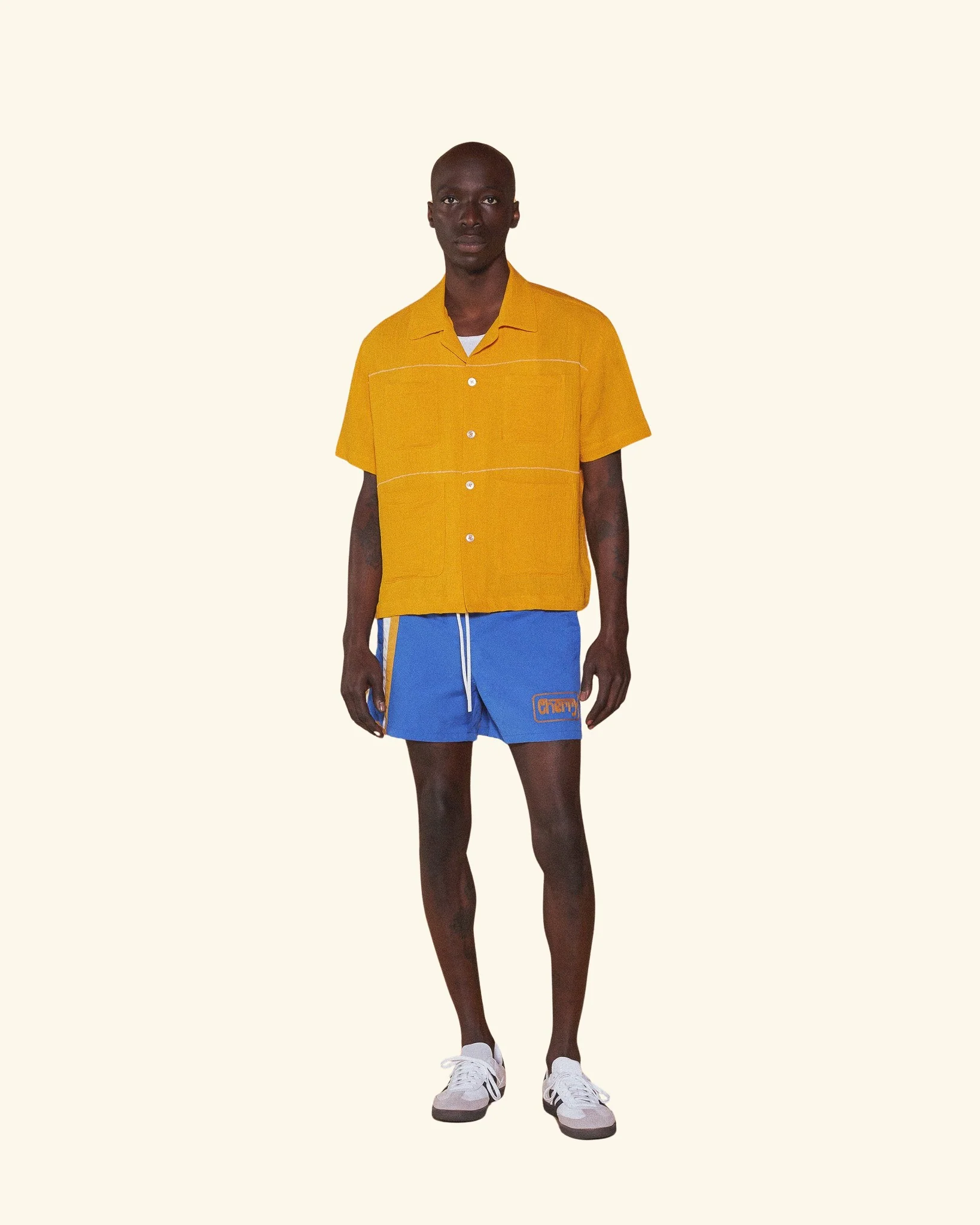 Embroidered Vacation Shirt (Gold) - Image 3