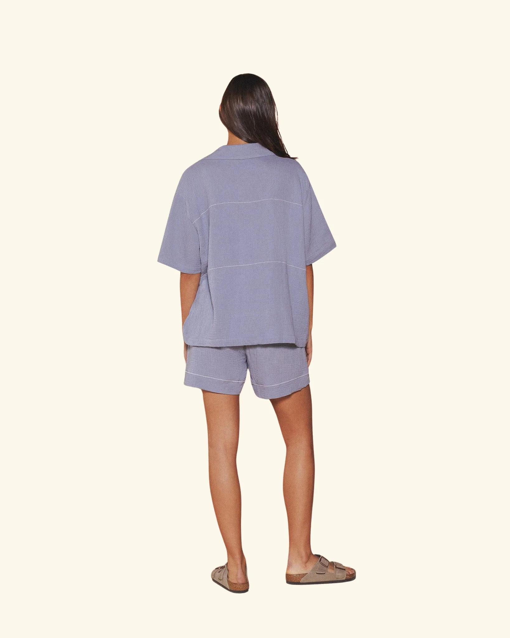Embroidered Vacation Shorts (Pacific Blue) - Image 4