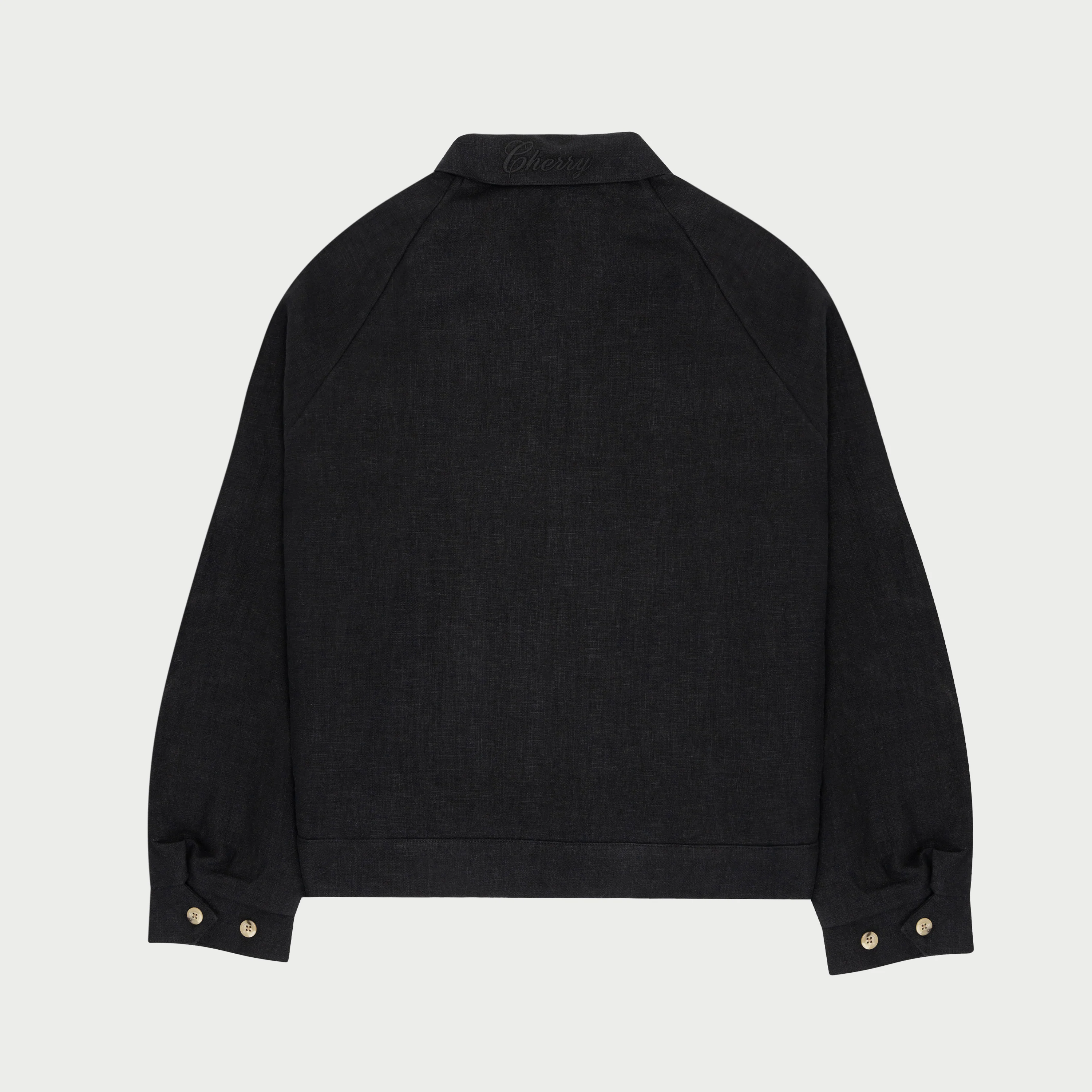 Linen Racing Jacket (Black) - Image 4