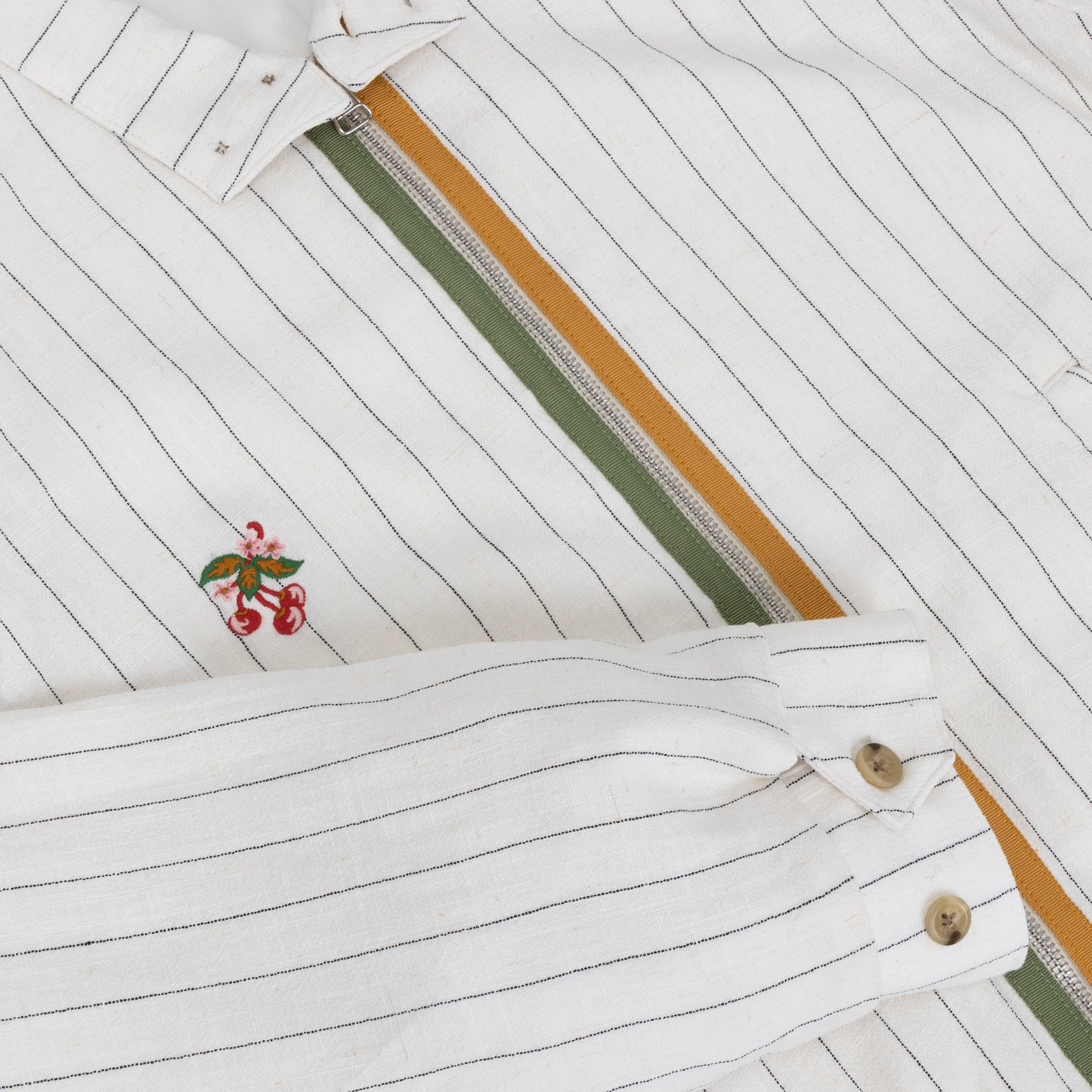 Linen Racing Jacket (Natural) - Image 3