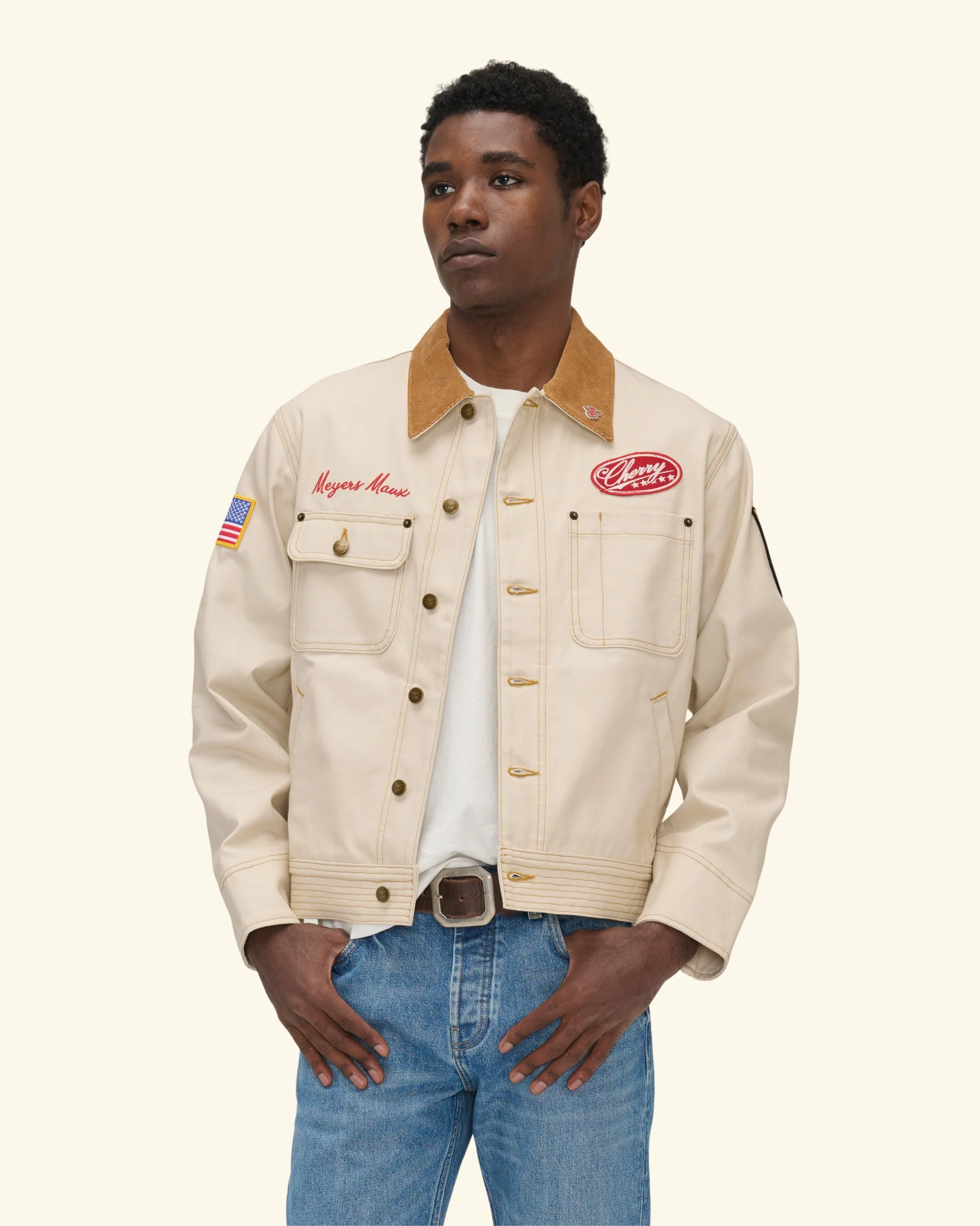 Meyers Manx Canvas Mechanic Jacket (Natural) - Image 3