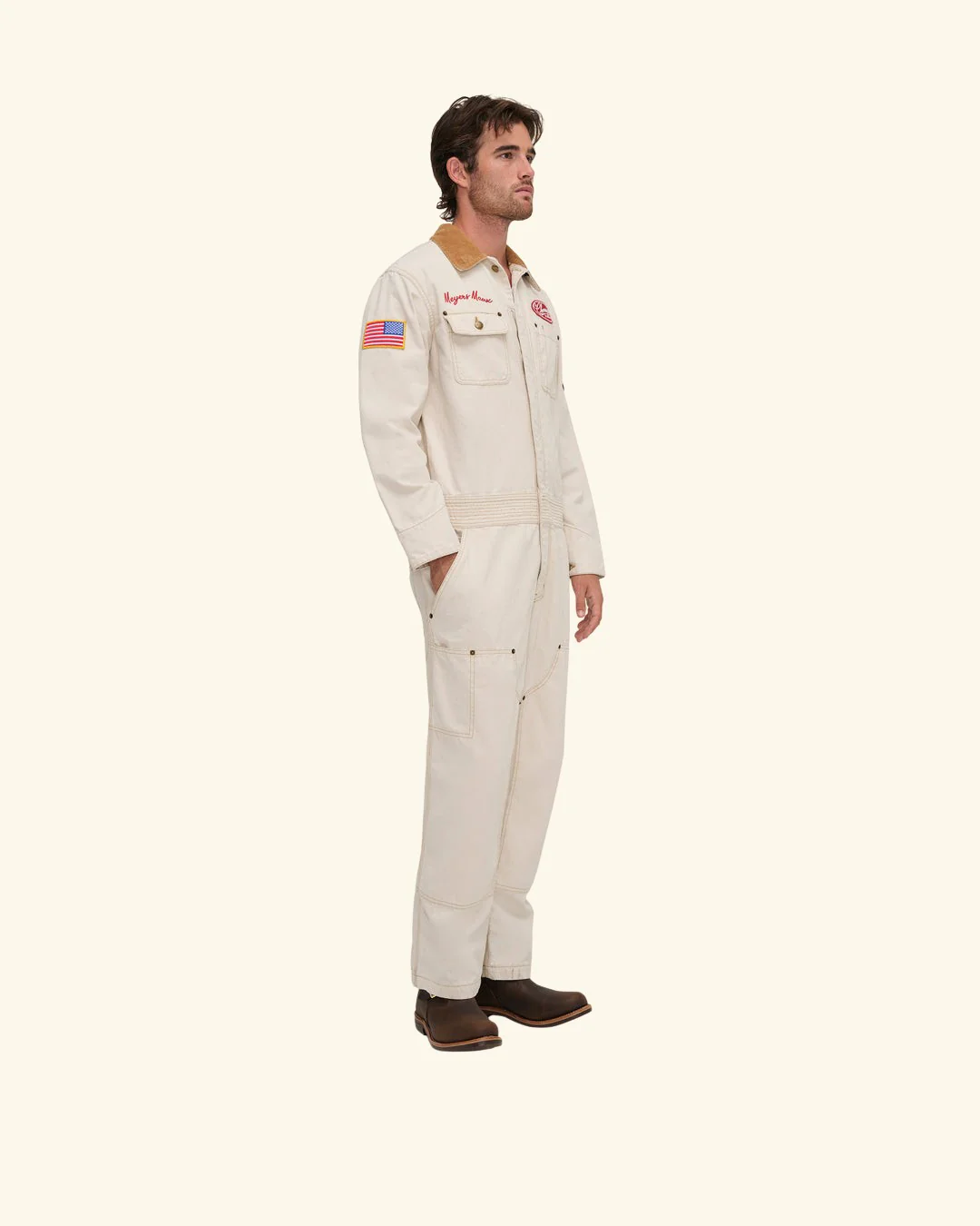 Meyers Manx Canvas Mechanic Jumpsuit (Natural) - Image 5