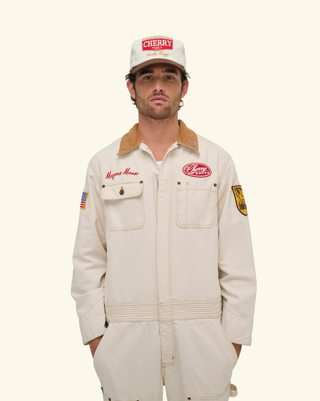 Meyers Manx Canvas Mechanic Jumpsuit (Natural) - Image 8