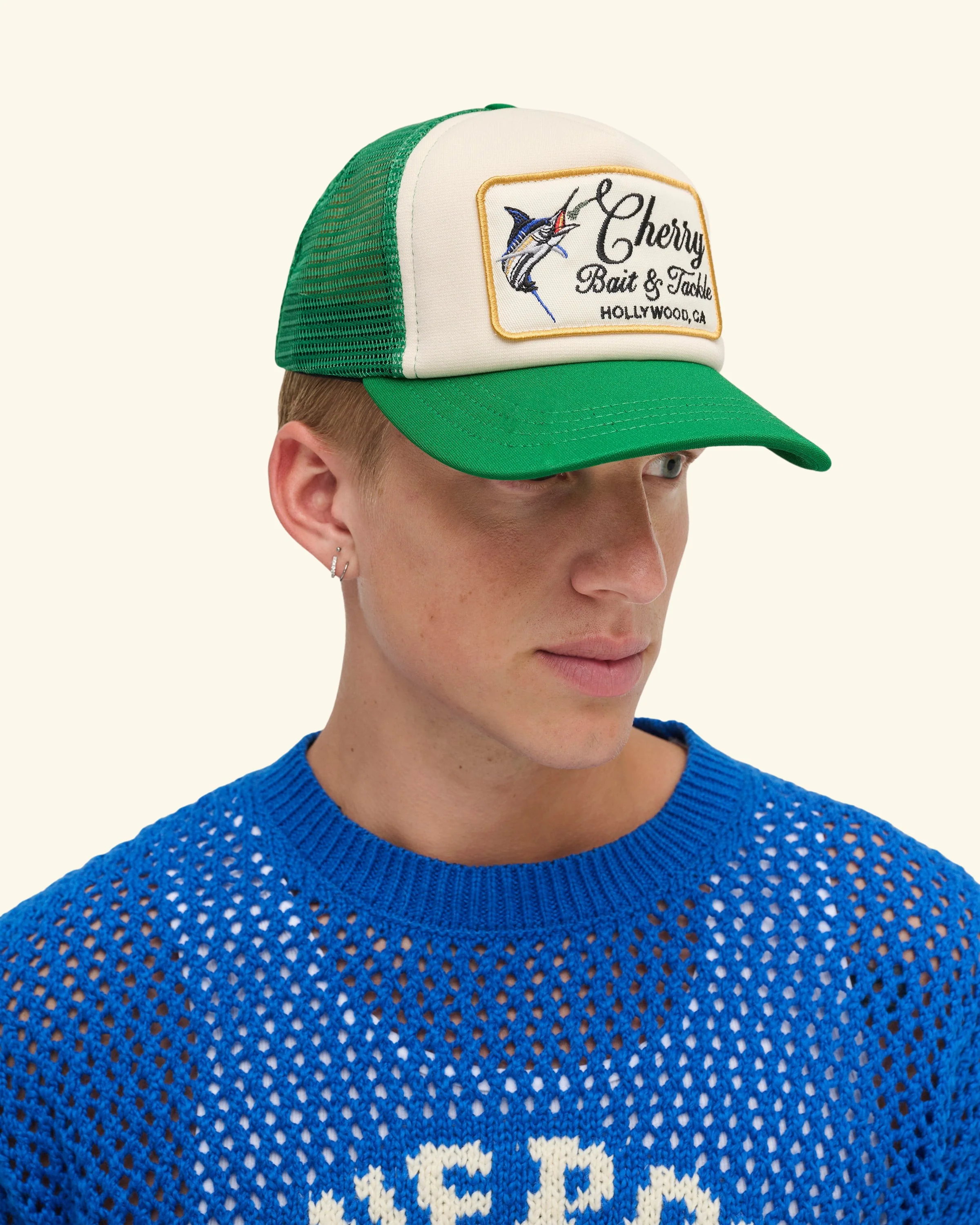 Marlin Foam Trucker Hat (Kelly Green) - Image 5
