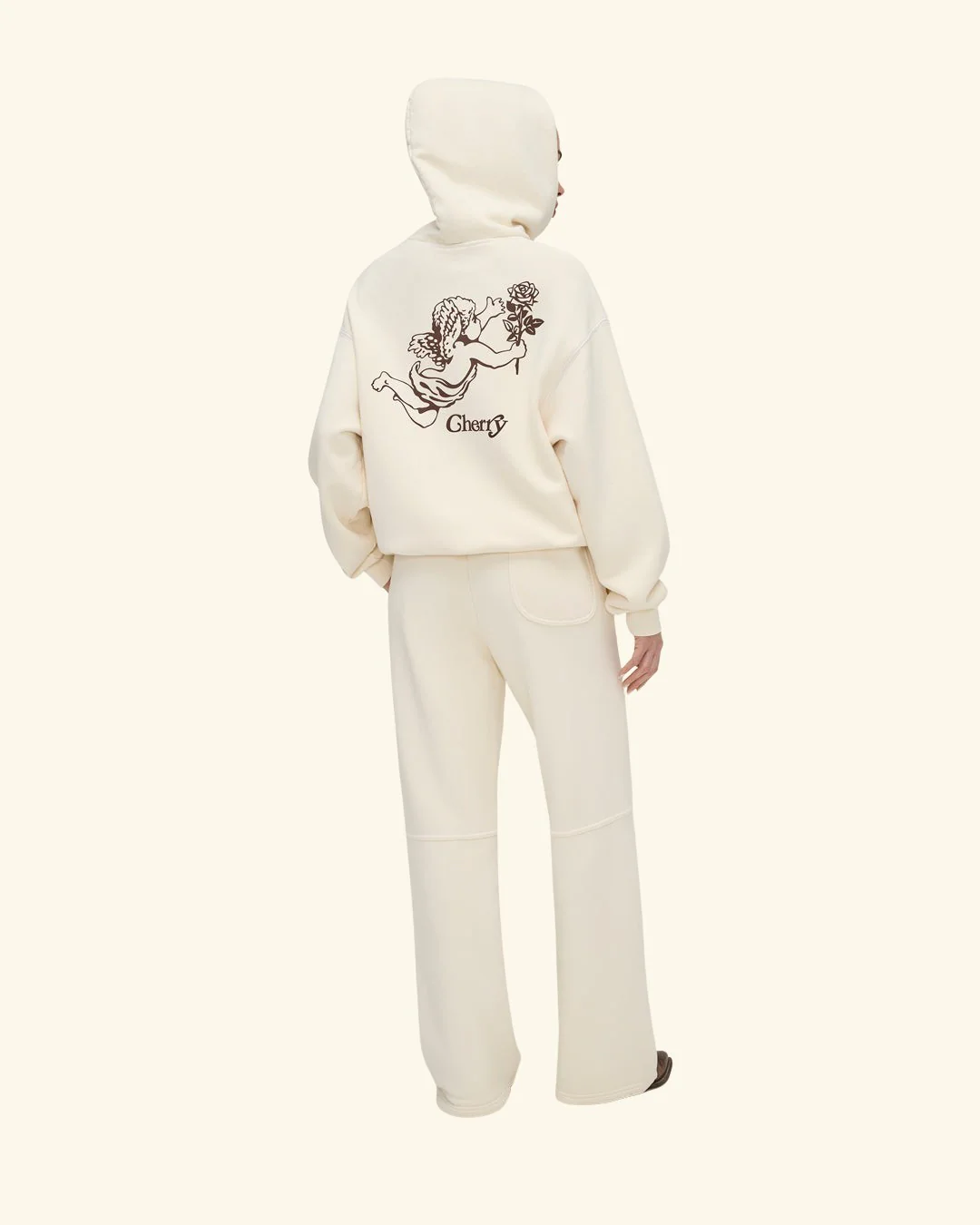 Cherry x GDC Angel Men's Sweatpants (Cream) - Image 7