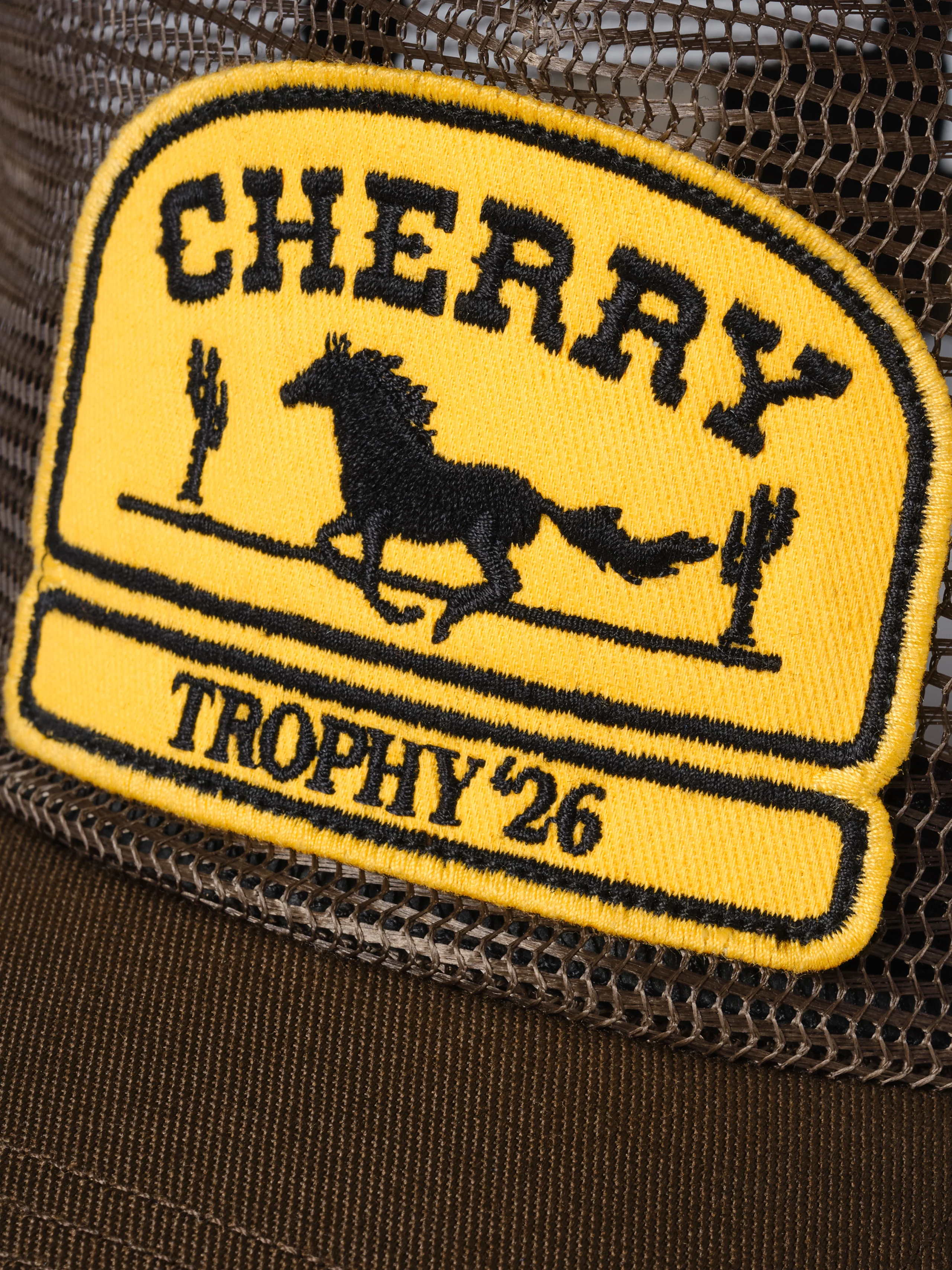 Mesh 5 Panel Trucker (Brown) - Image 6