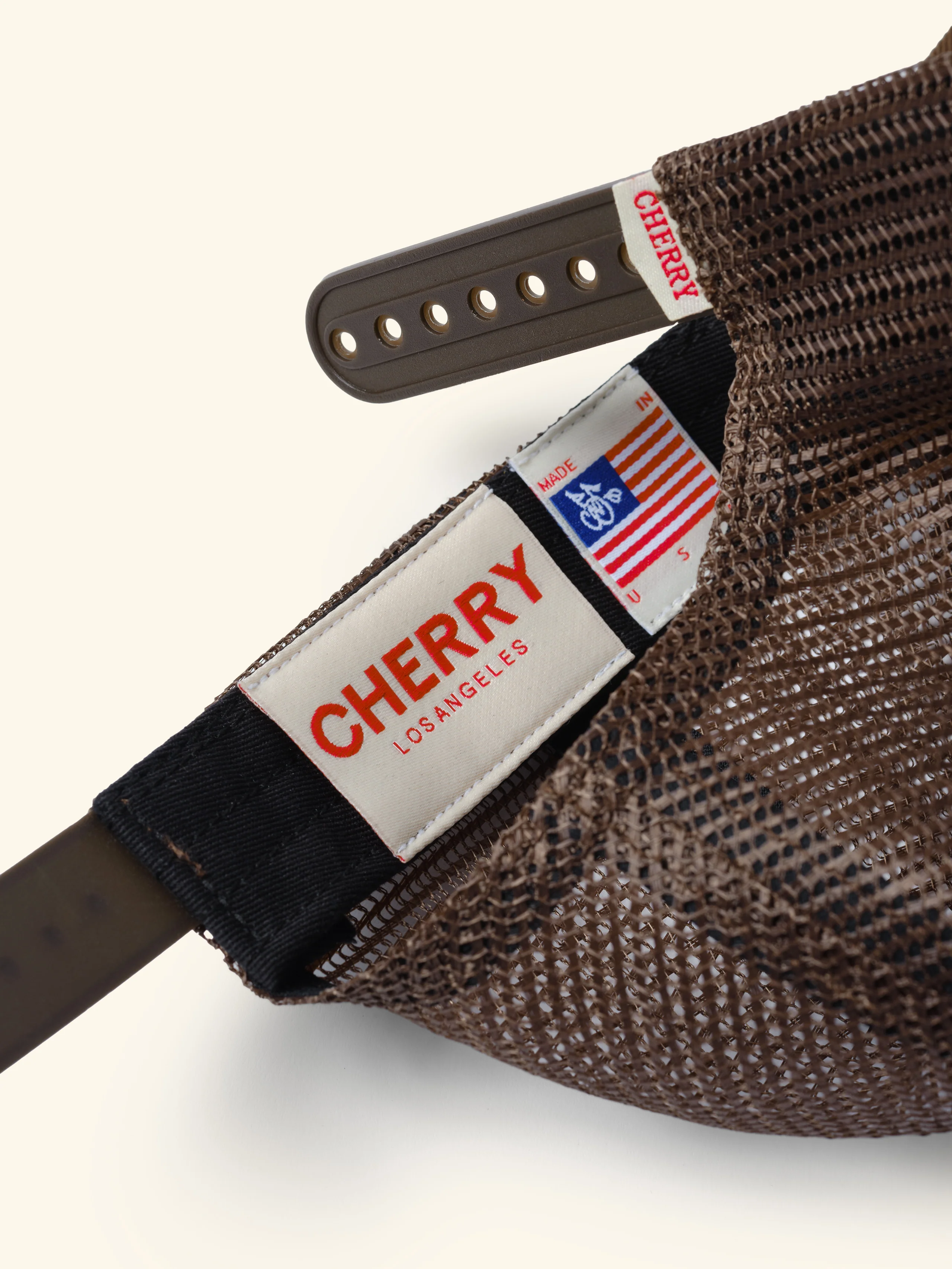 Mesh 5 Panel Trucker (Brown) - Image 7