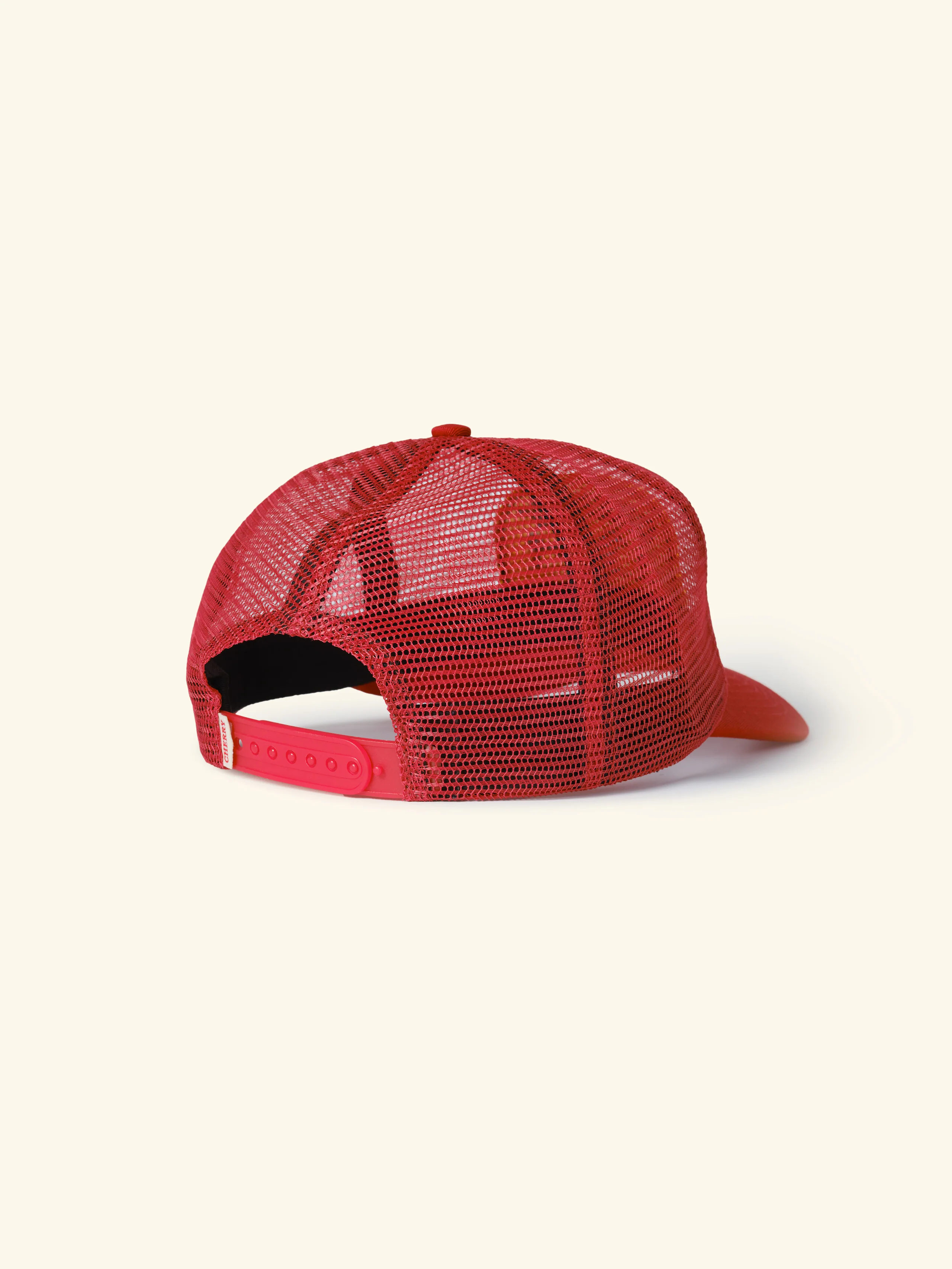 Mesh 5 Panel Trucker (Red) - Image 5