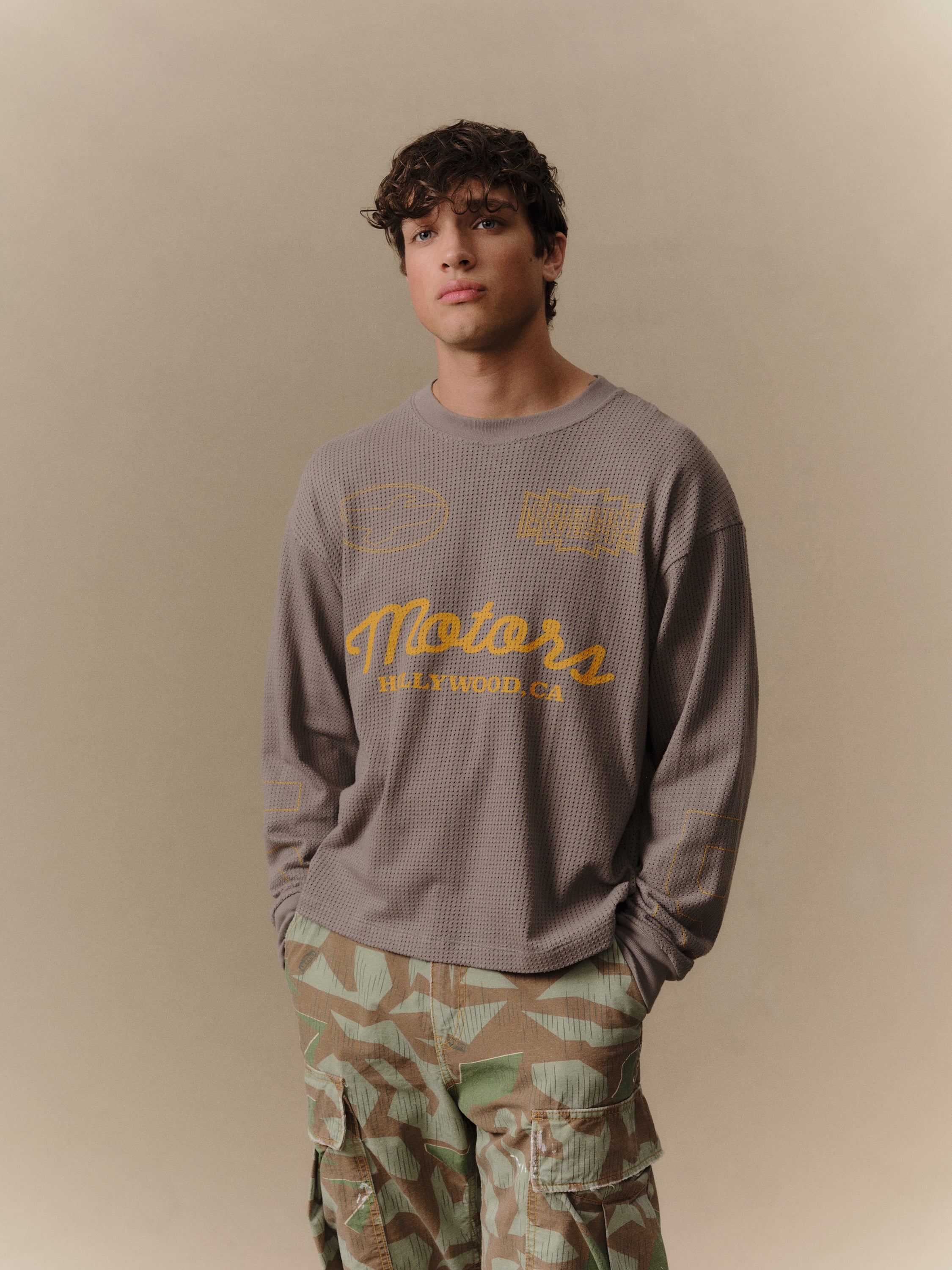 Mesh Motors Long Sleeve (Charcoal) - Image 2