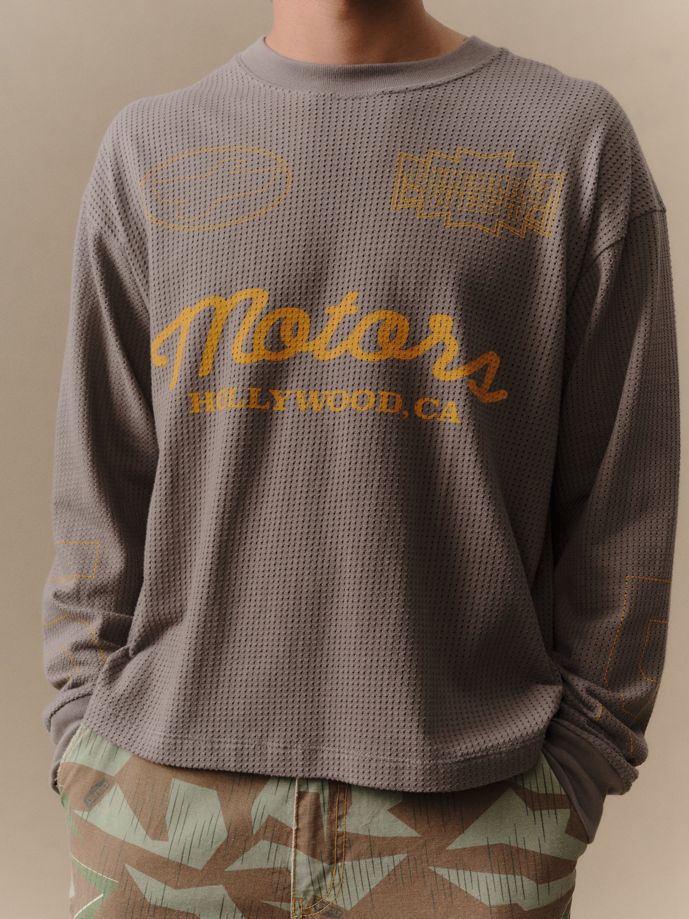 Mesh Motors Long Sleeve (Charcoal) - Image 3