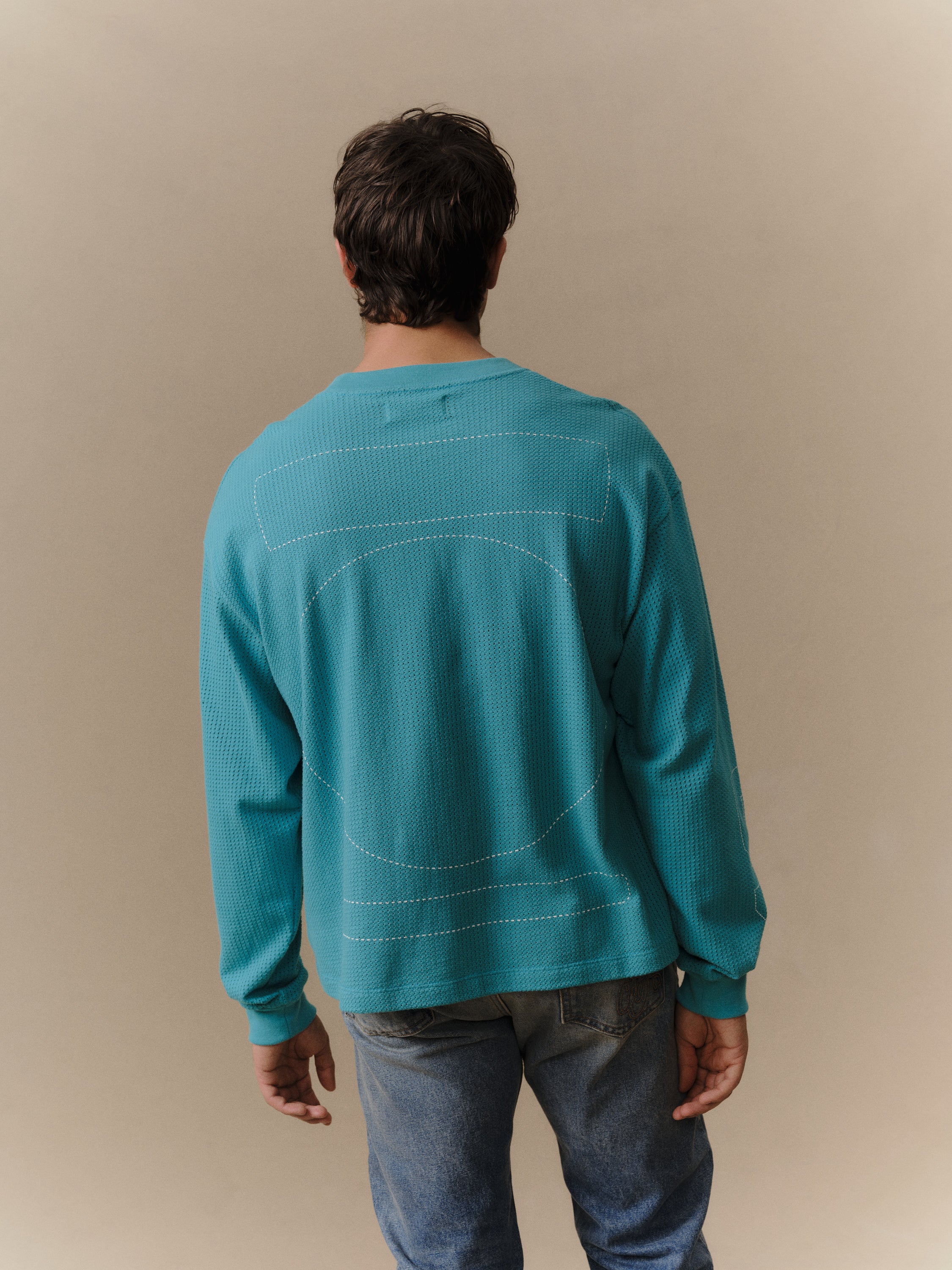 Mesh Motors Long Sleeve (Turquoise) - Image 4