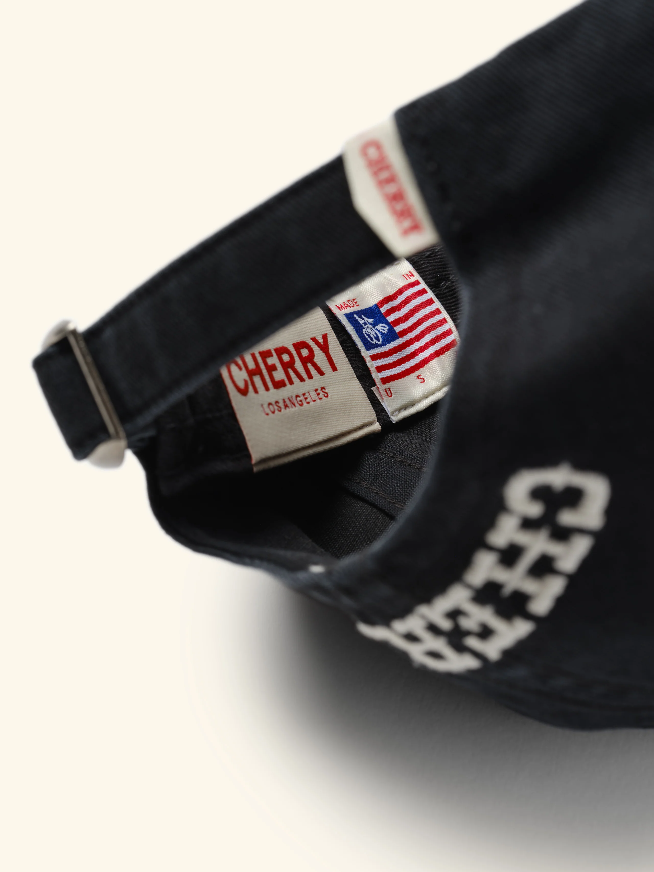 Mini Flag 6 Panel Hat (Black) - Image 6