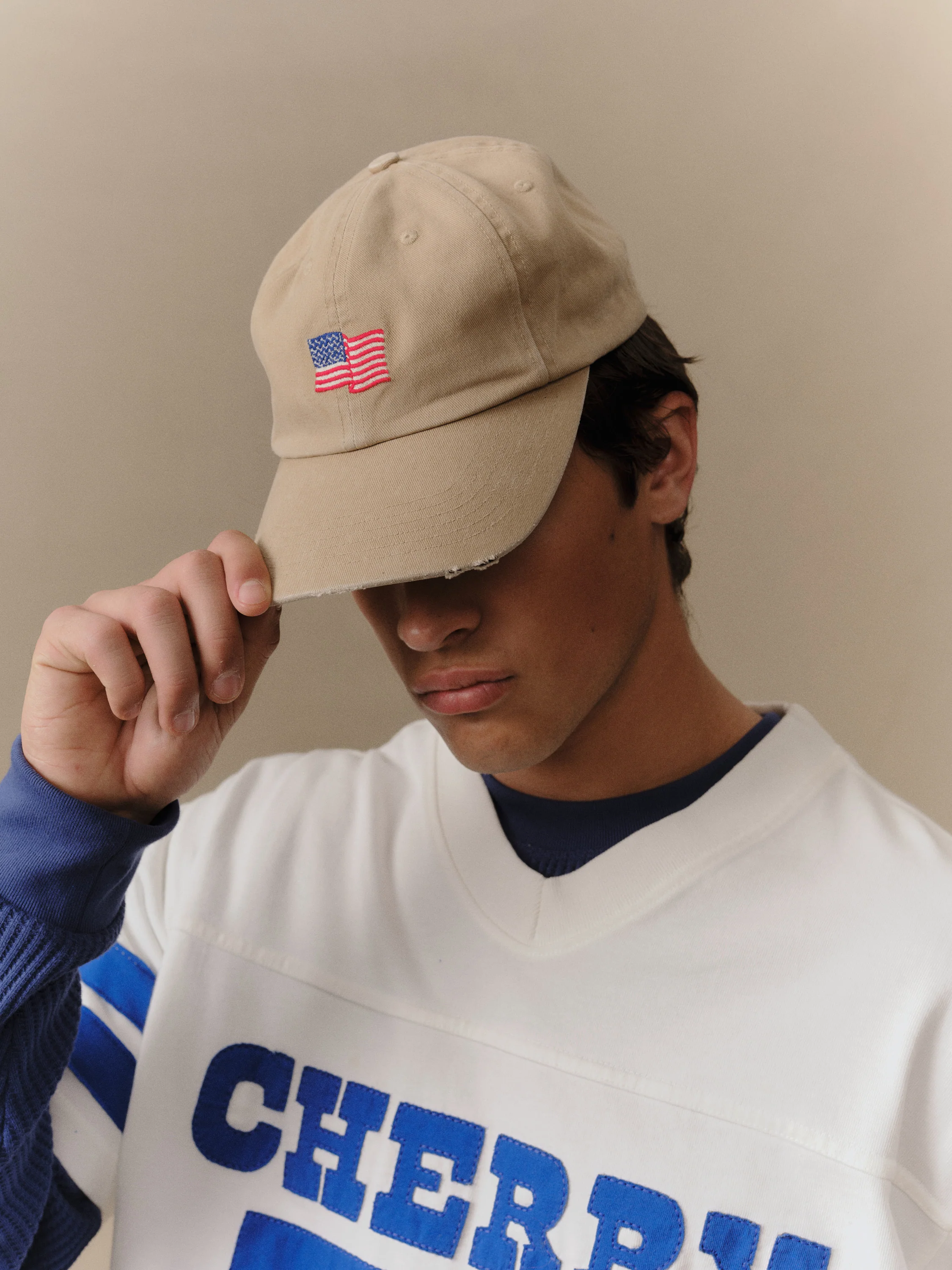 Mini Flag 6 Panel Hat (Desert Tan) - Image 2