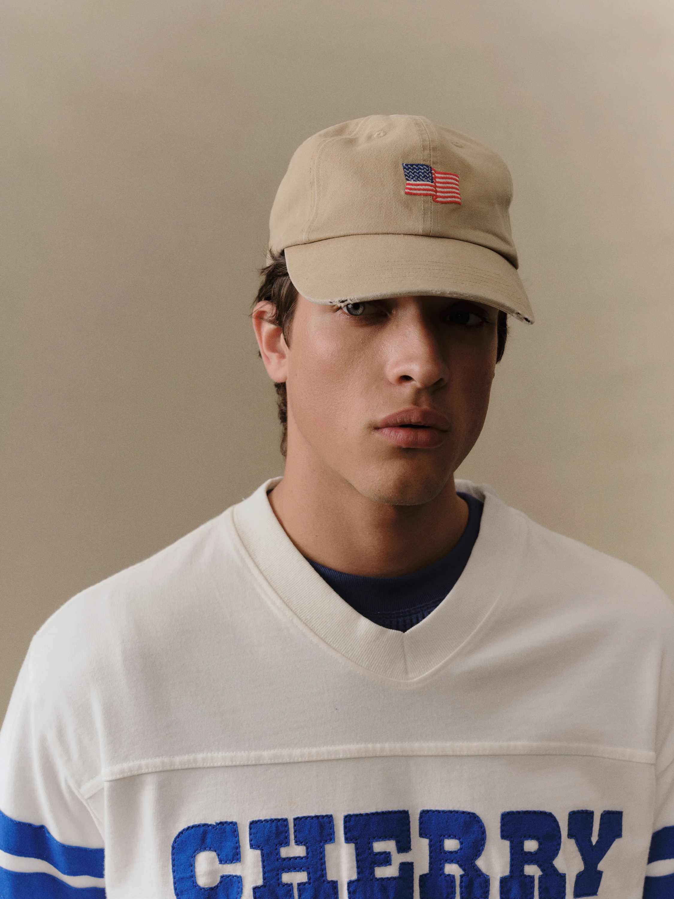 Mini Flag 6 Panel Hat (Desert Tan) - Image 3