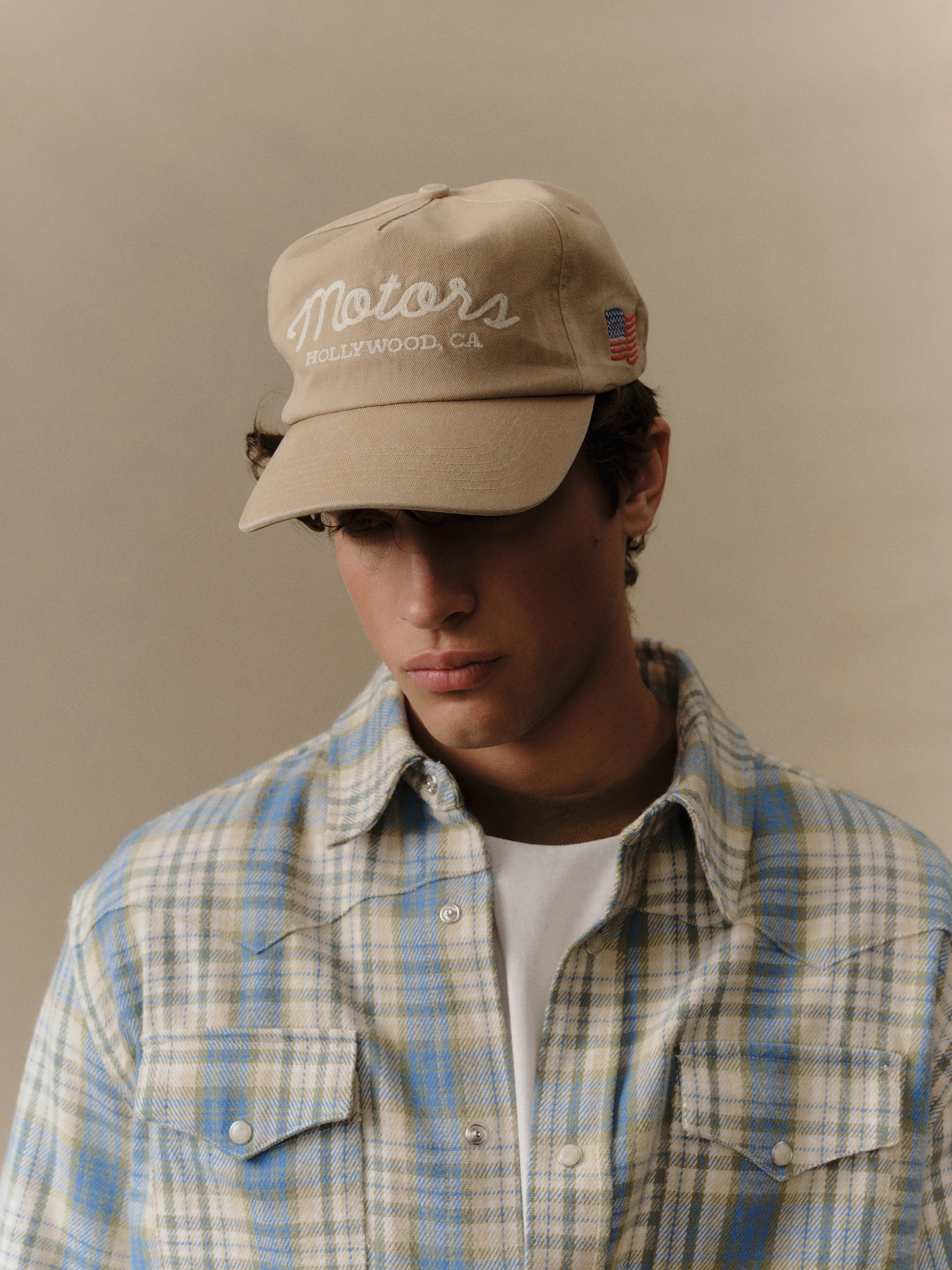 Motors 5 Panel Hat (Desert Tan) - Image 2