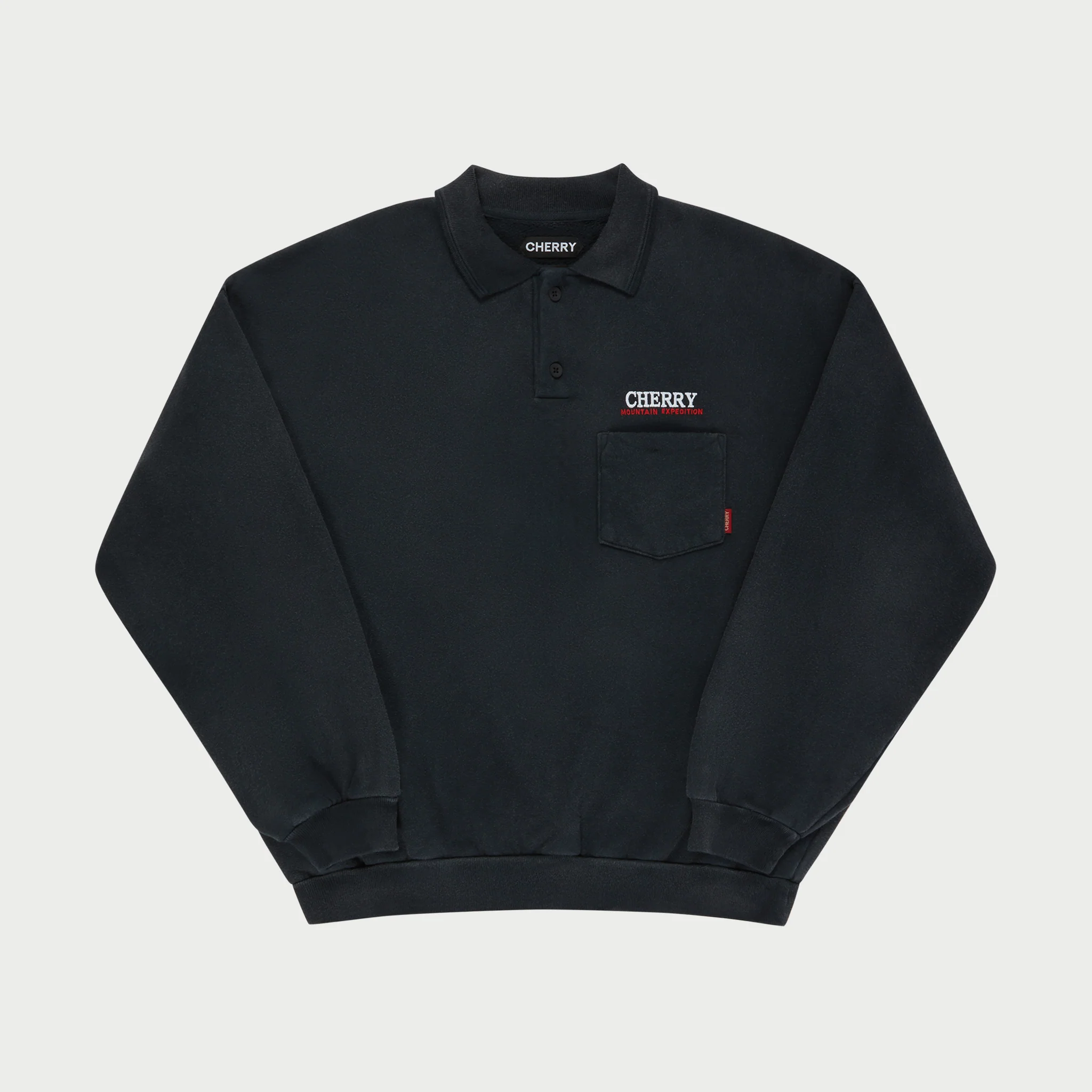 Mountain Expedition L/S Polo Fleece (Black) - Image 2