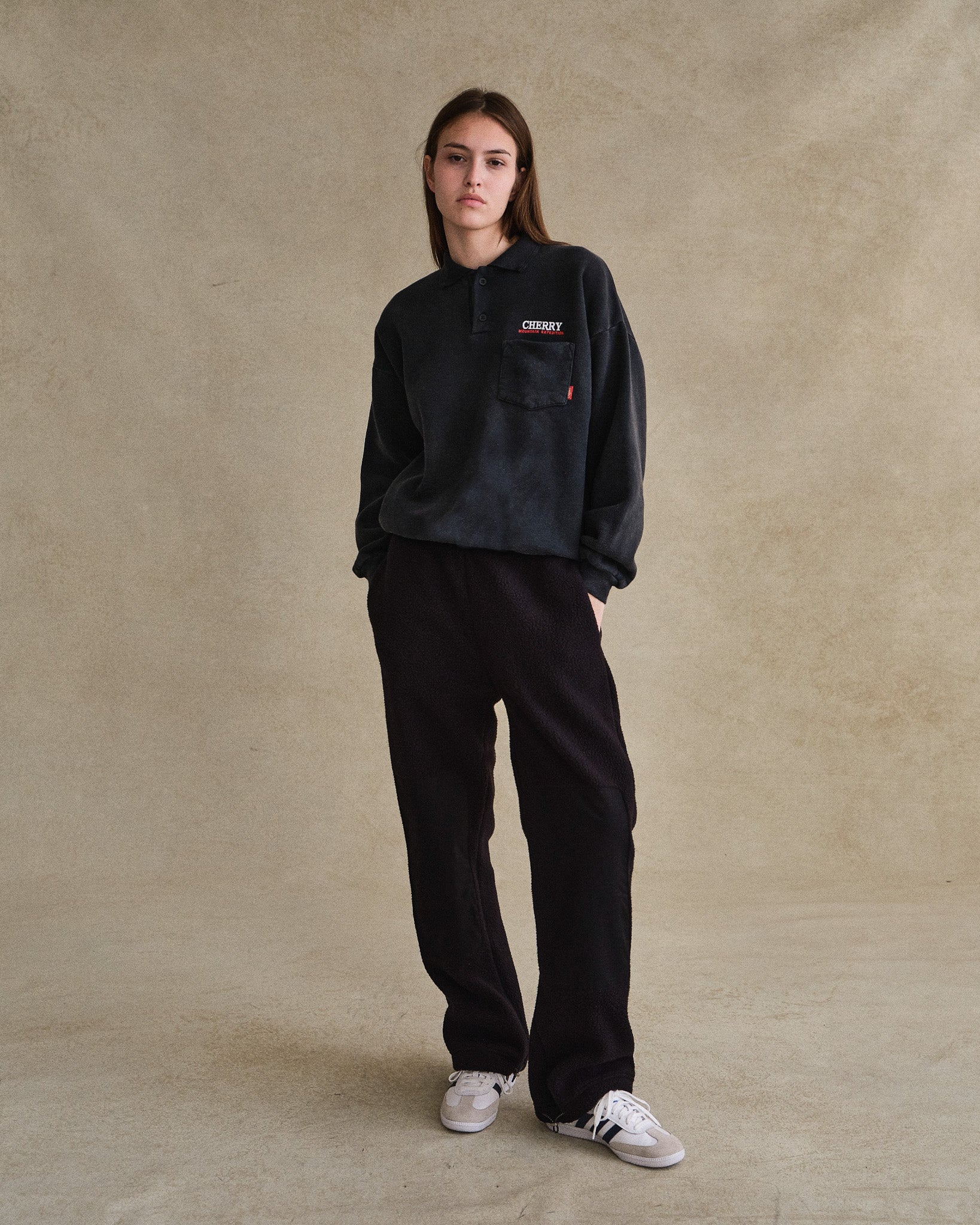 Mountain Expedition L/S Polo Fleece (Black) - Image 6