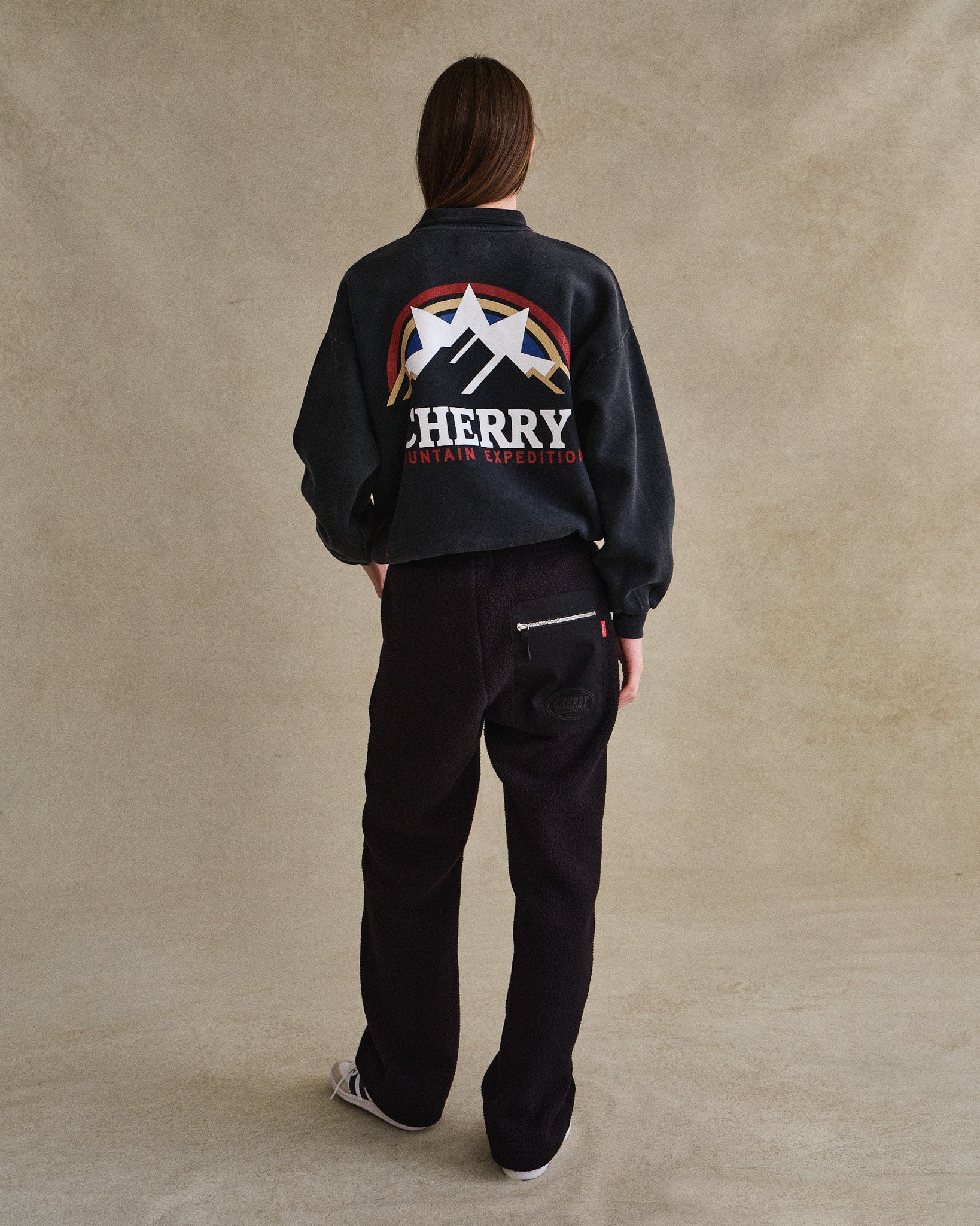 Mountain Expedition L/S Polo Fleece (Black) - Image 7