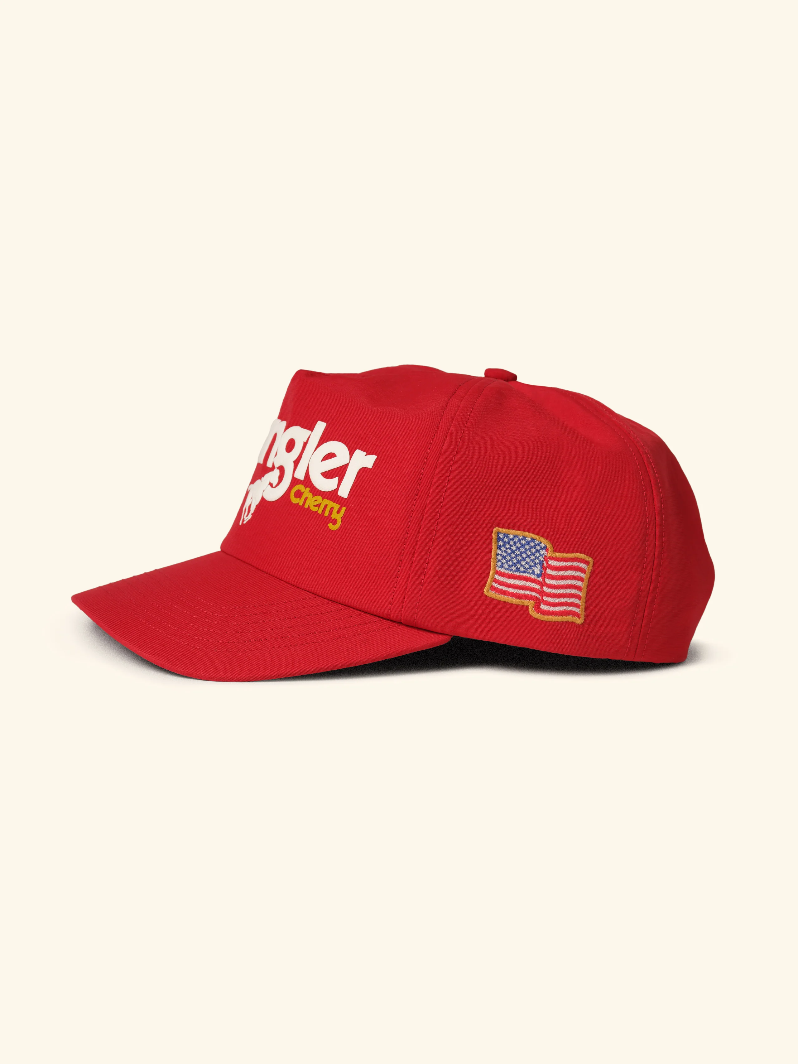 Cherry x Wrangler Nylon 5 Panel Hat (Red) - Image 5