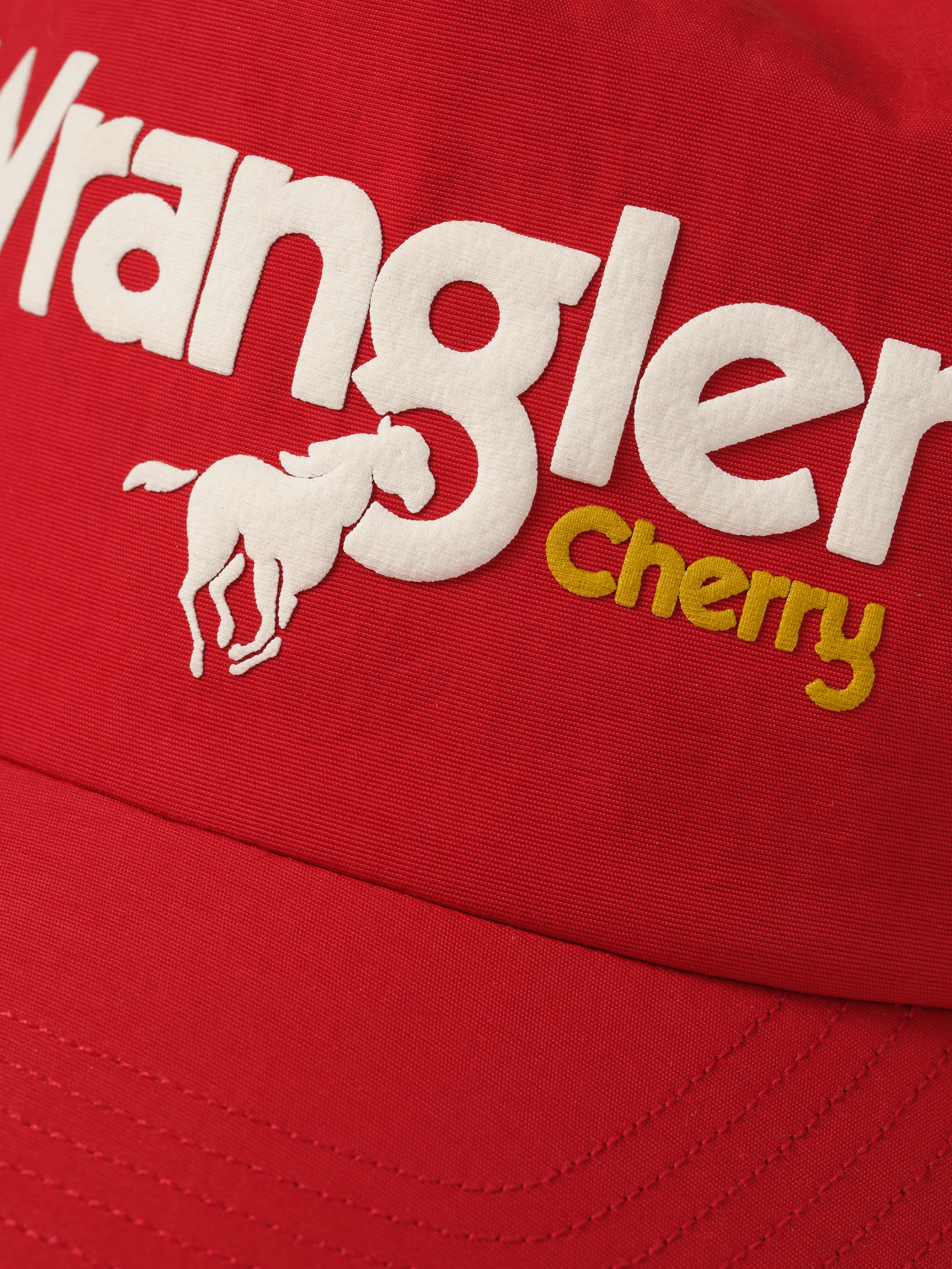 Cherry x Wrangler Nylon 5 Panel Hat (Red) - Image 8