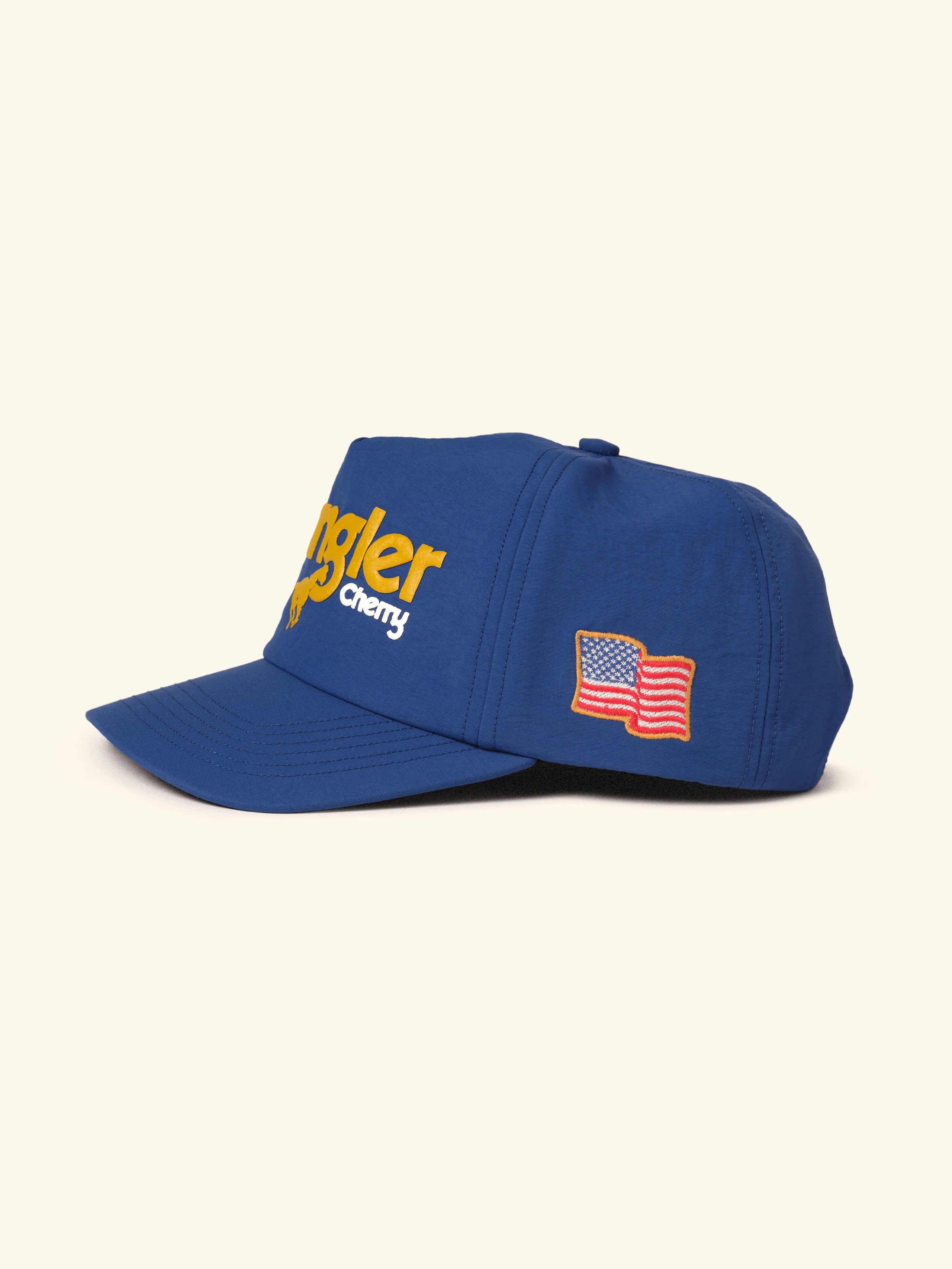 Cherry x Wrangler Nylon 5 Panel Hat (Royal Blue) - Image 4