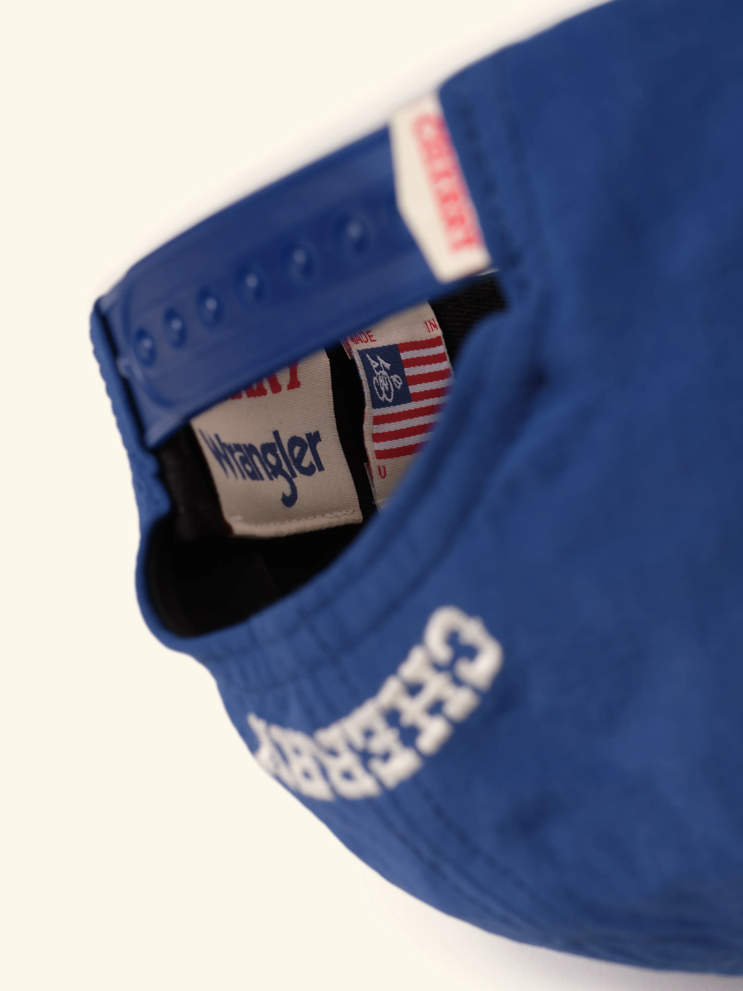 Cherry x Wrangler Nylon 5 Panel Hat (Royal Blue) - Image 7