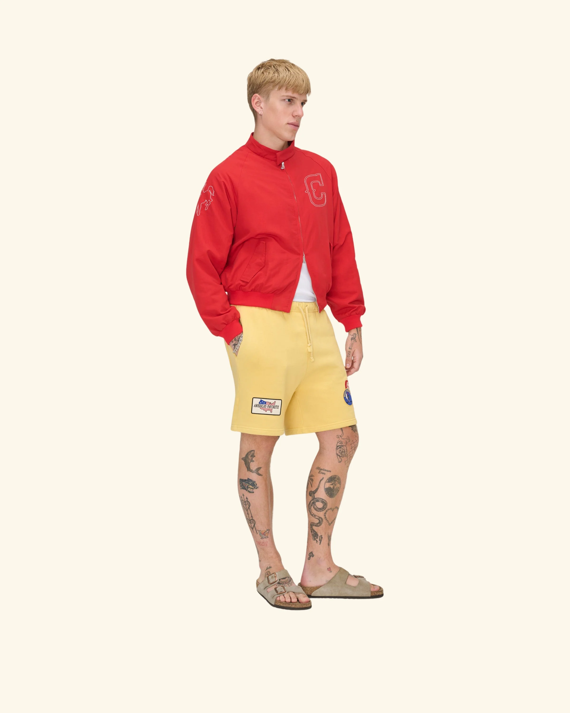 Nylon Championship Jacket (Red) - Image 4