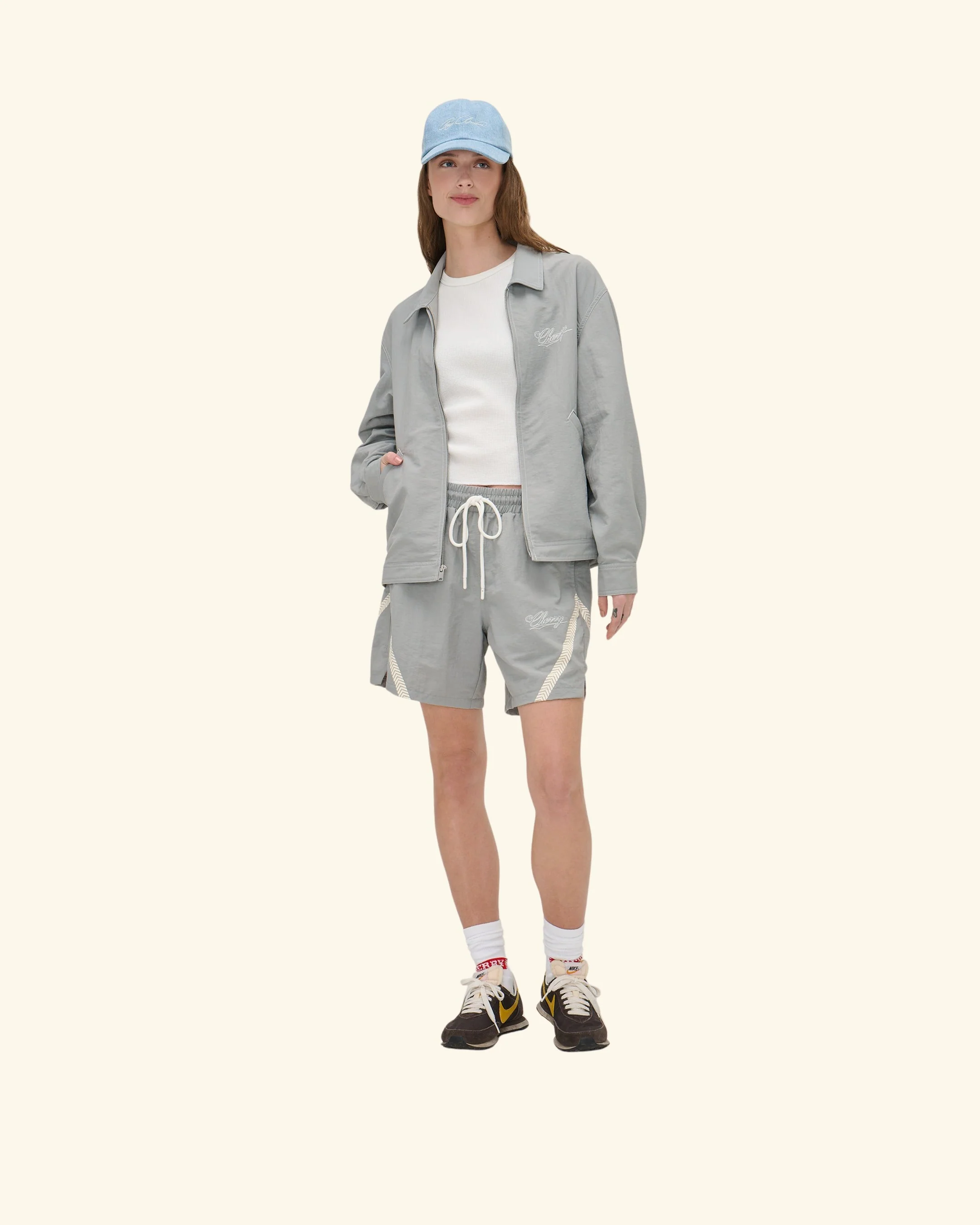 Nylon Running Jacket (Smoke) - Image 6
