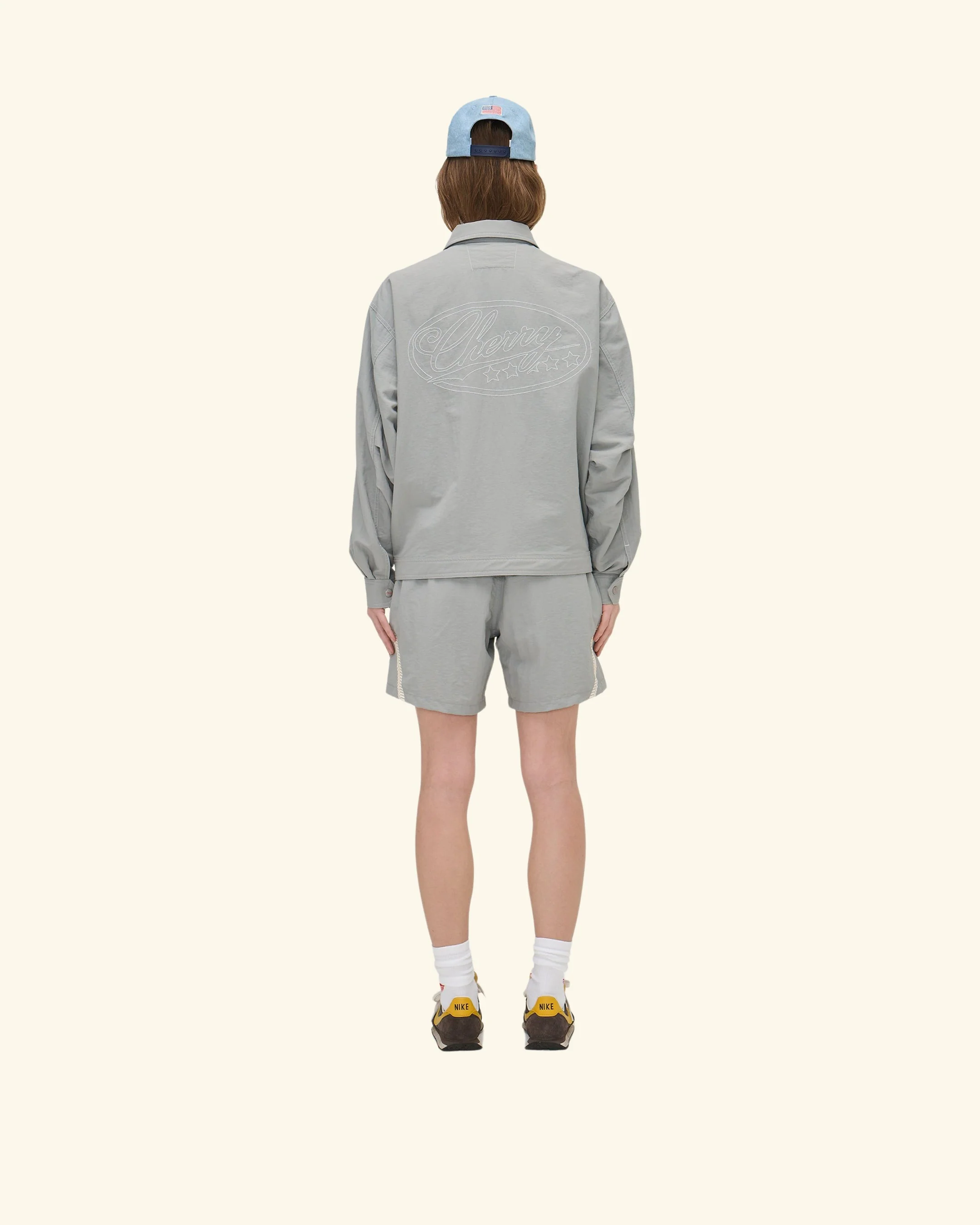 Nylon Running Jacket (Smoke) - Image 9