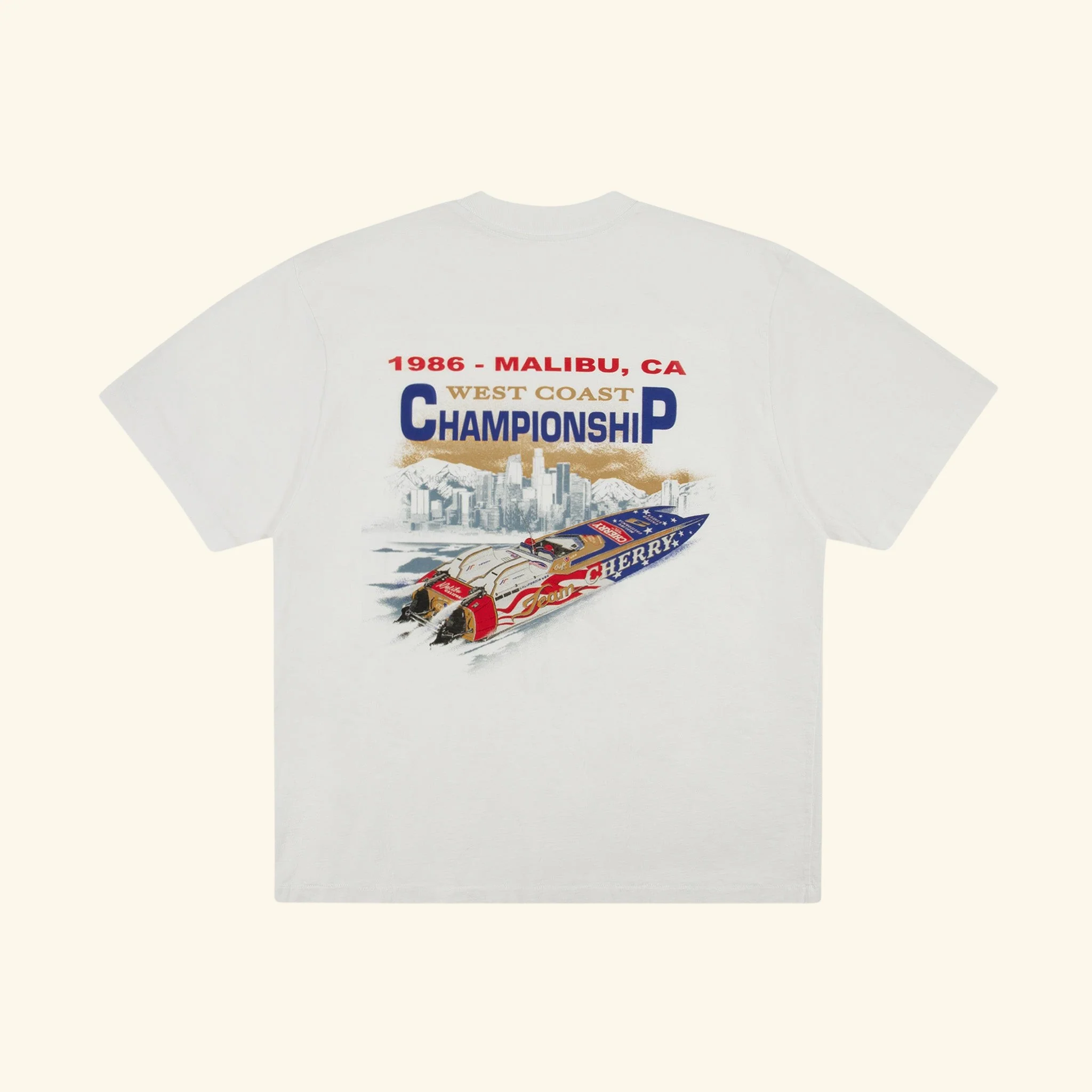 Offshore Boxy Pocket T-Shirt (Vintage White) - Image 2