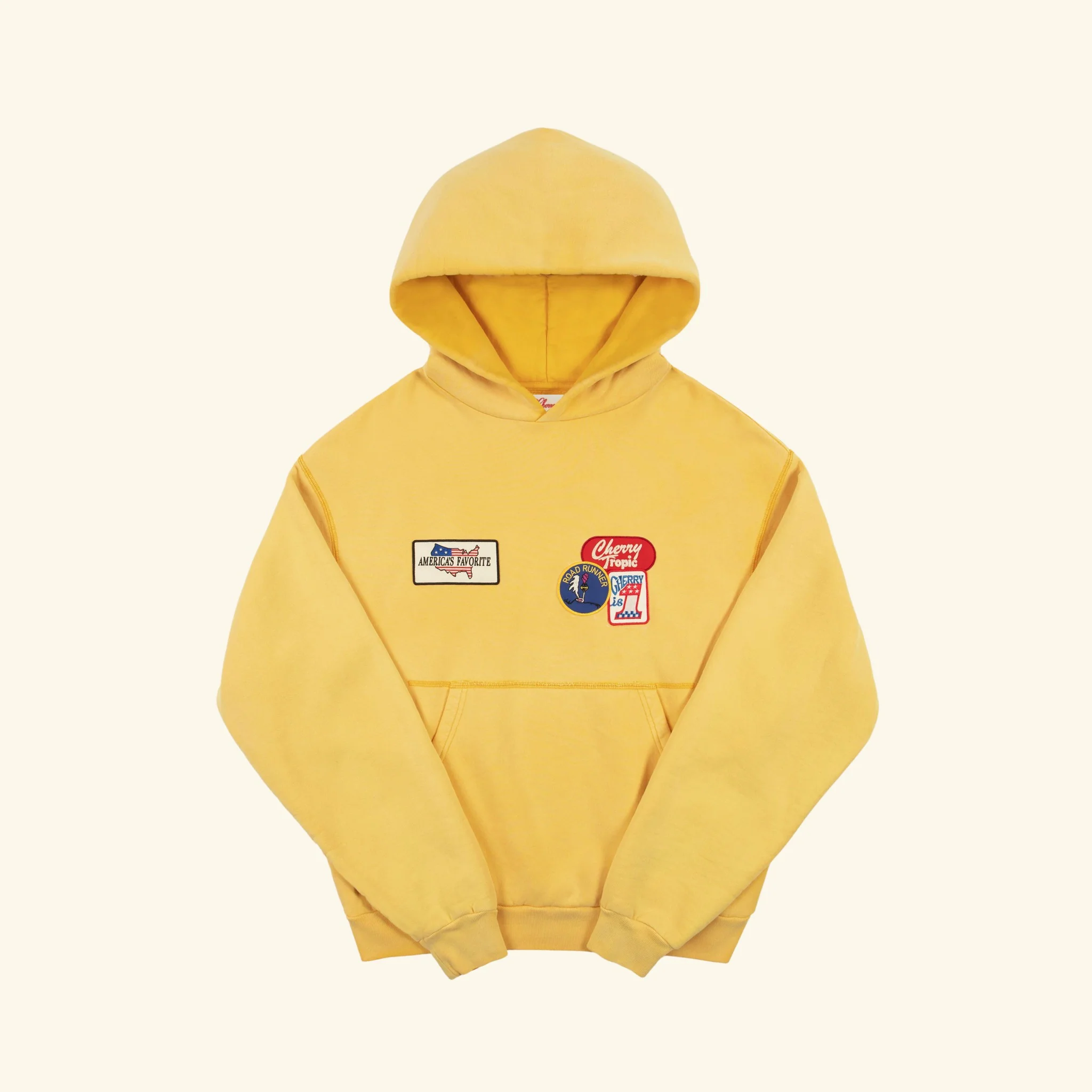 Patchwork Hoodie (Butter Yellow)