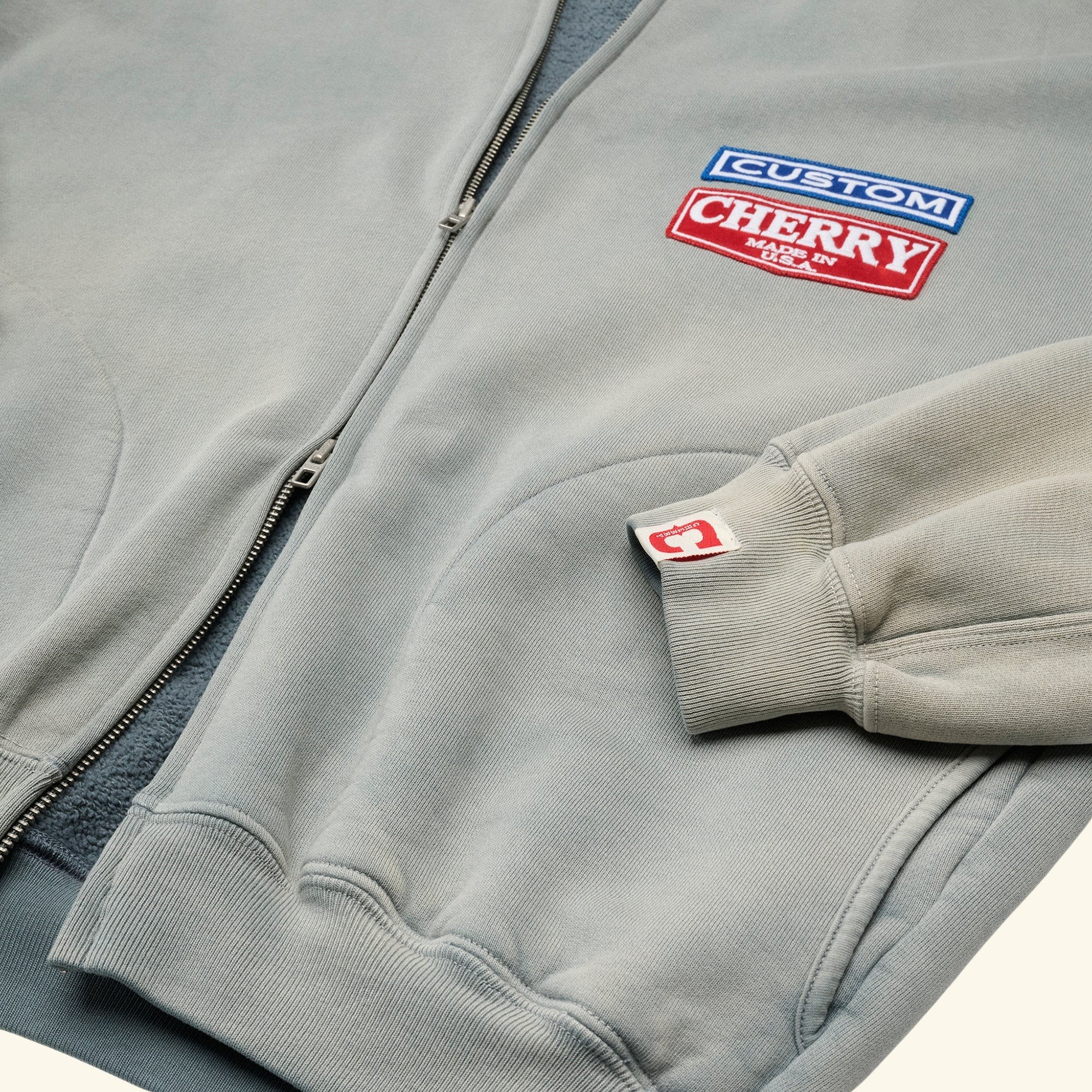 Patchwork Zip Crew (Smoke) - Image 3