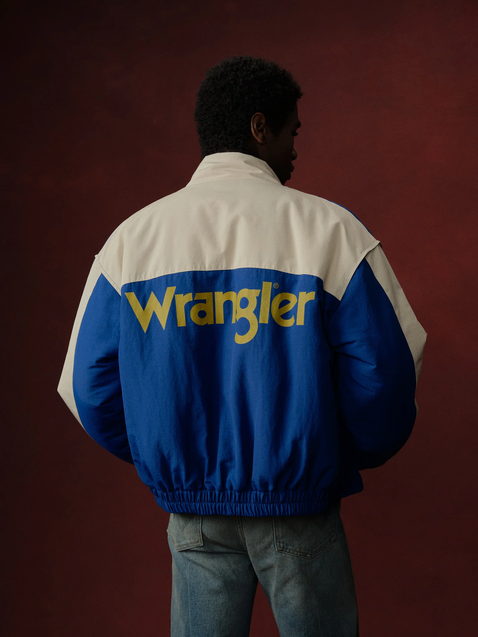 Cherry x Wrangler Pit Crew Puffer Jacket (Royal Blue) - Image 2
