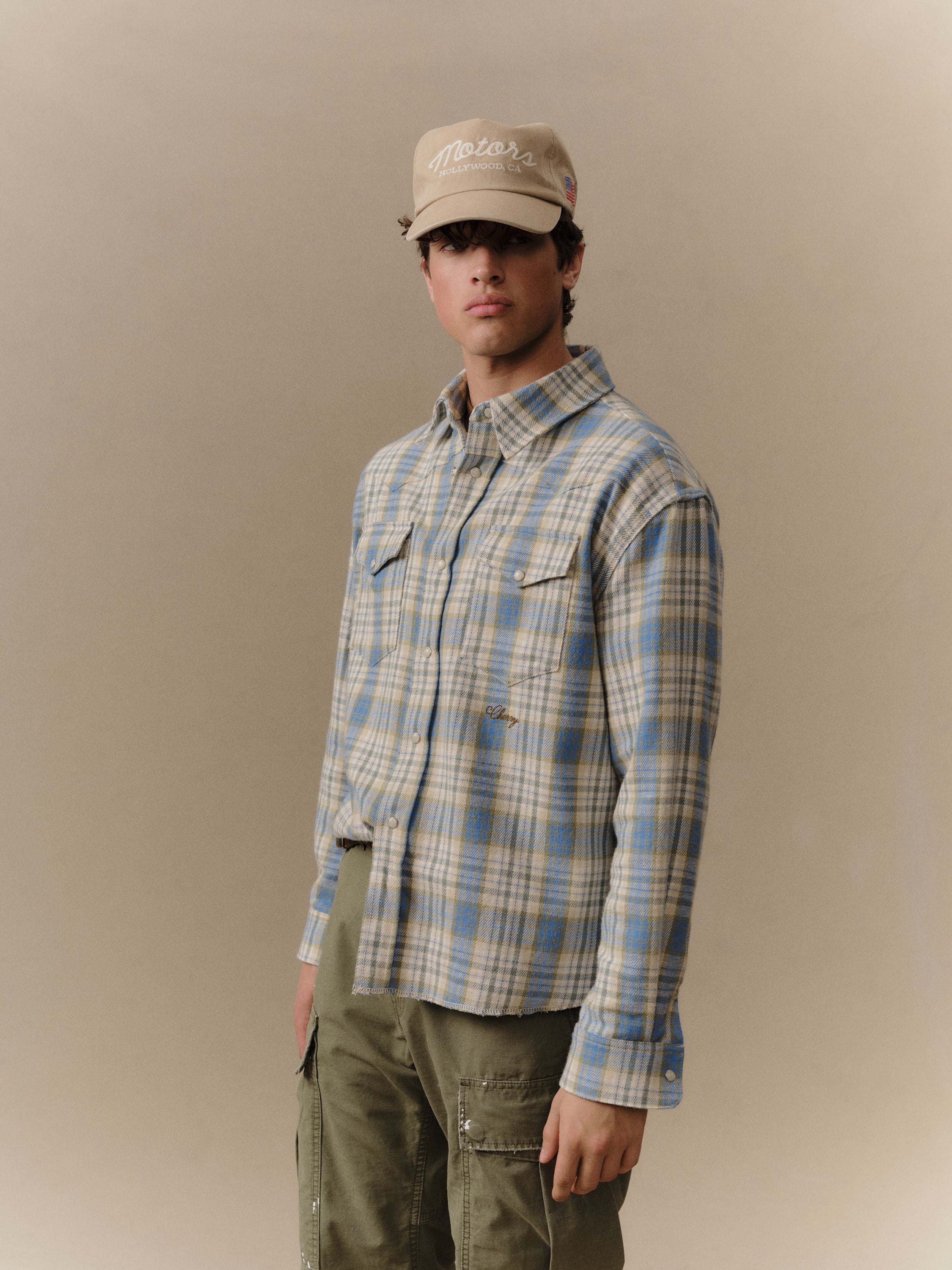 Plaid Western Shirt - Image 3