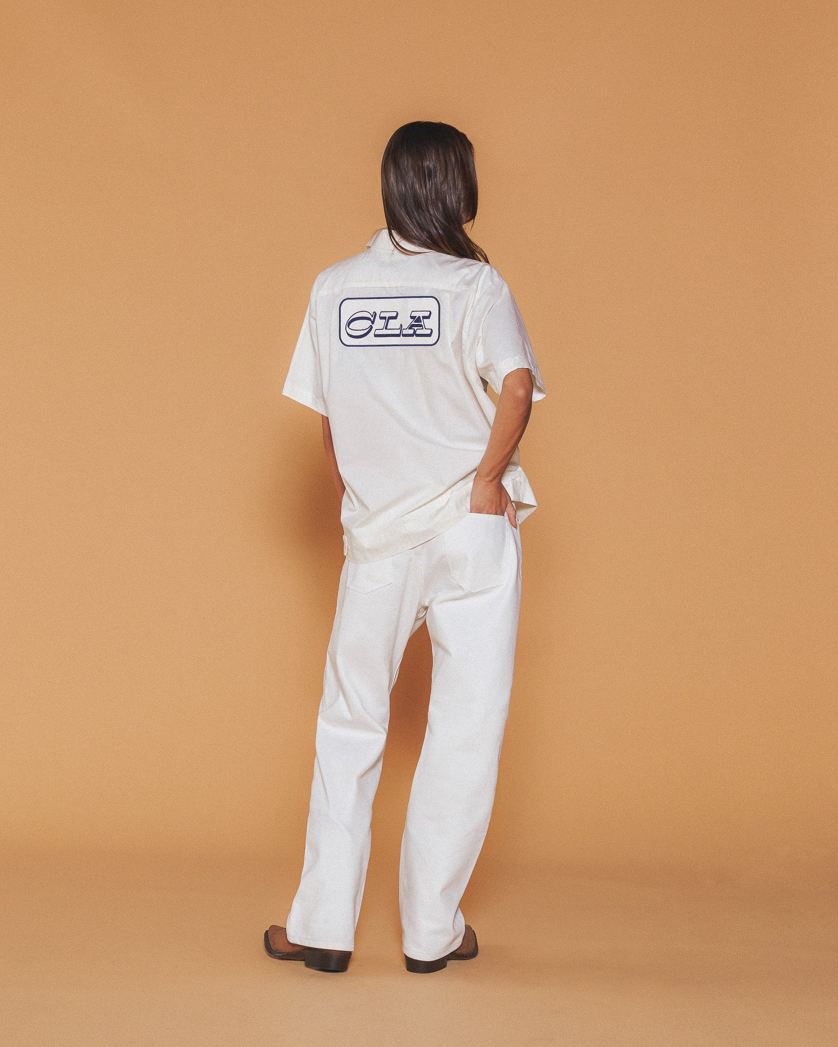 Poplin Mechanic Shirt (White) - Image 3