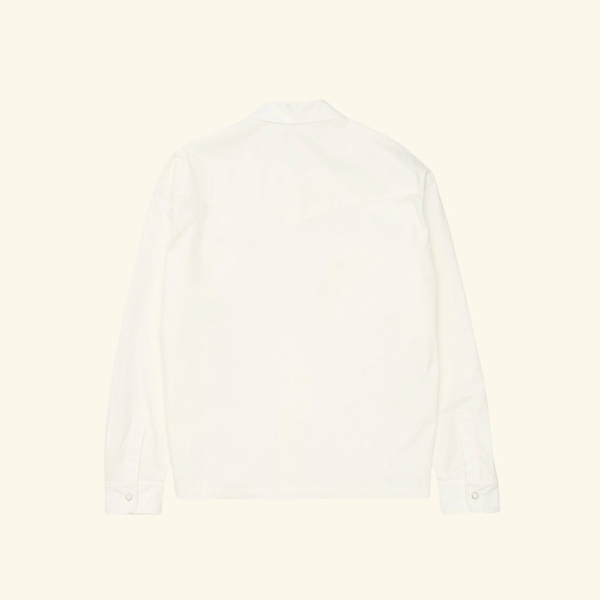 Poplin Western Shirt (White) - Image 3