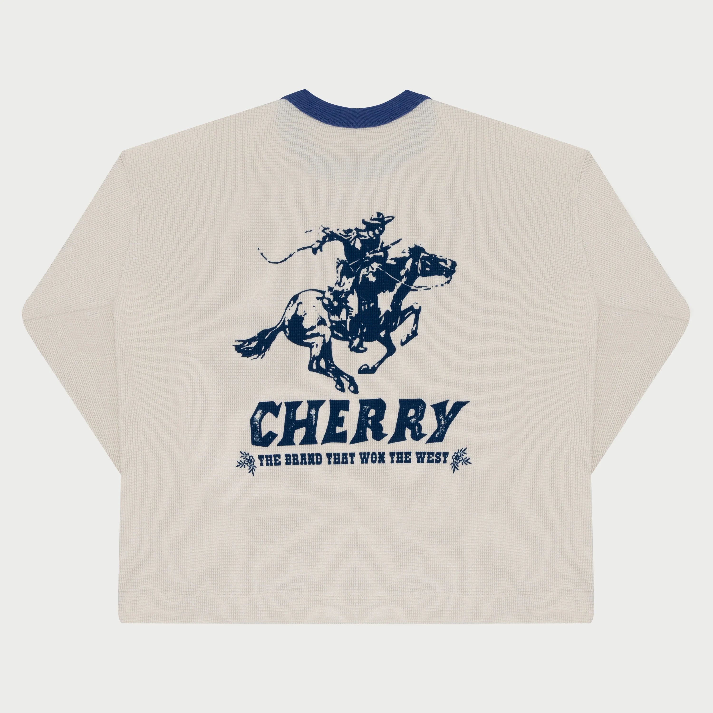 Printed Boxy L/S Thermal (Cream) - Image 2