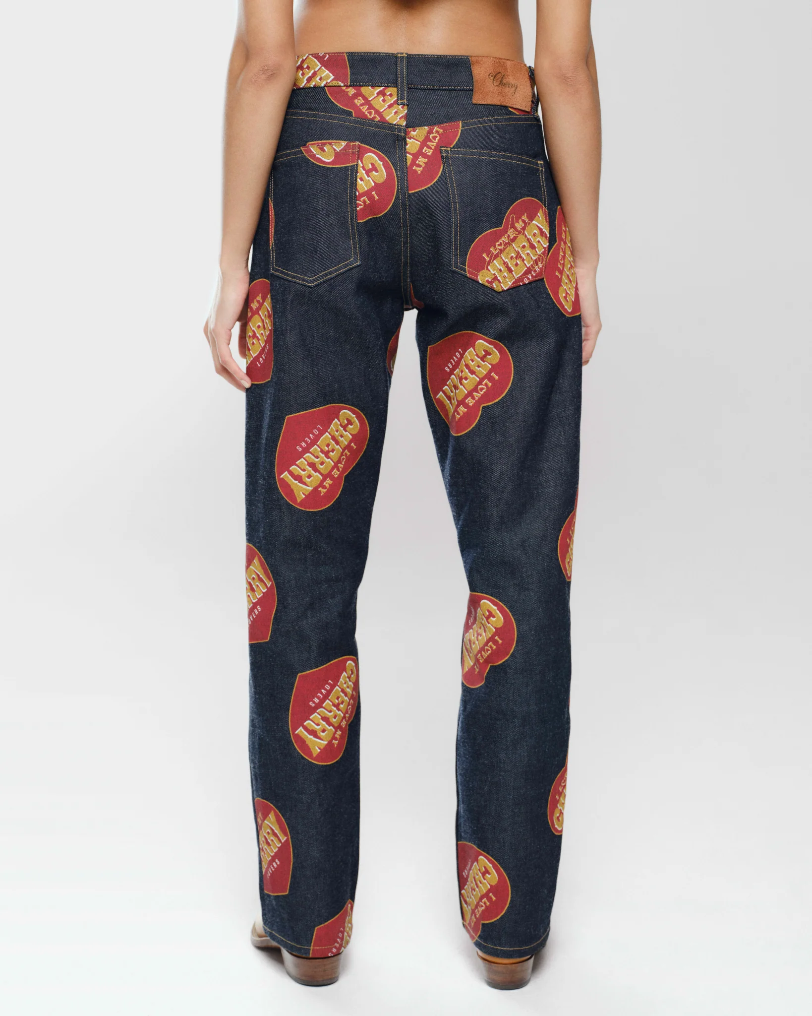 Printed Relaxed Five Pocket (Indigo) - Image 8