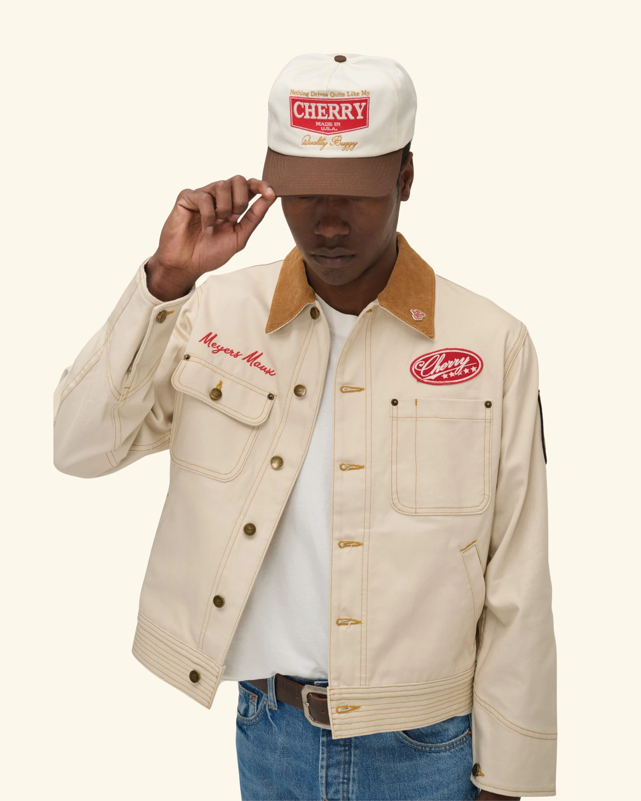 Quality Buggy 5 Panel Hat (Natural) - Image 2
