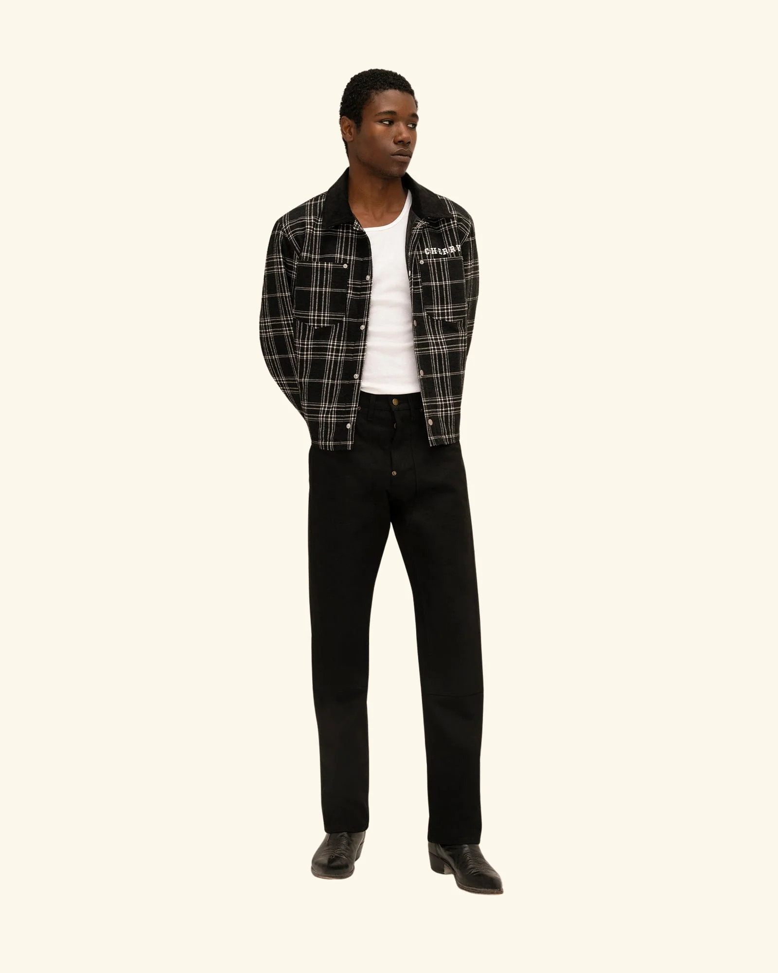 Quilted Lined Plaid Jacket - Image 10