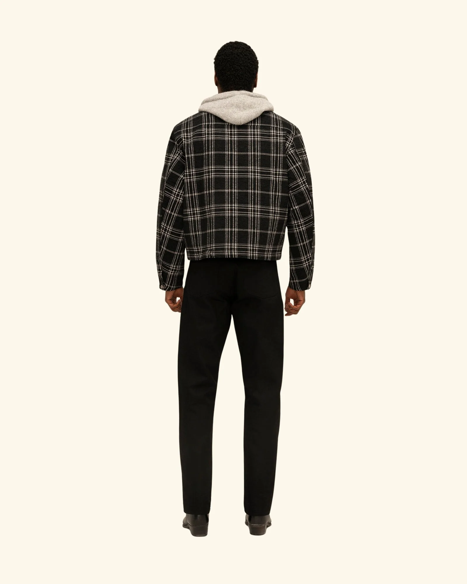 Quilted Lined Plaid Jacket - Image 11