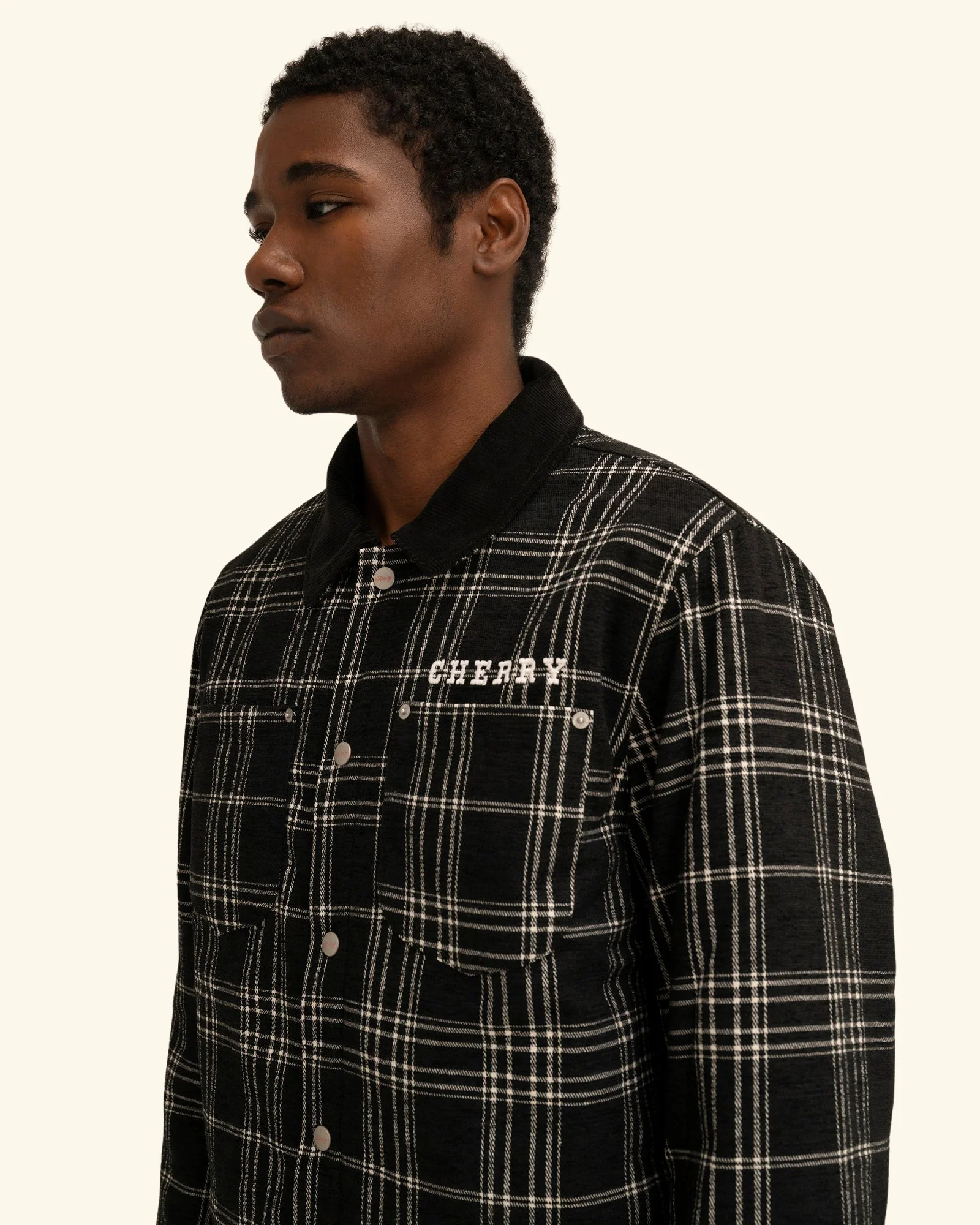 Quilted Lined Plaid Jacket - Image 12