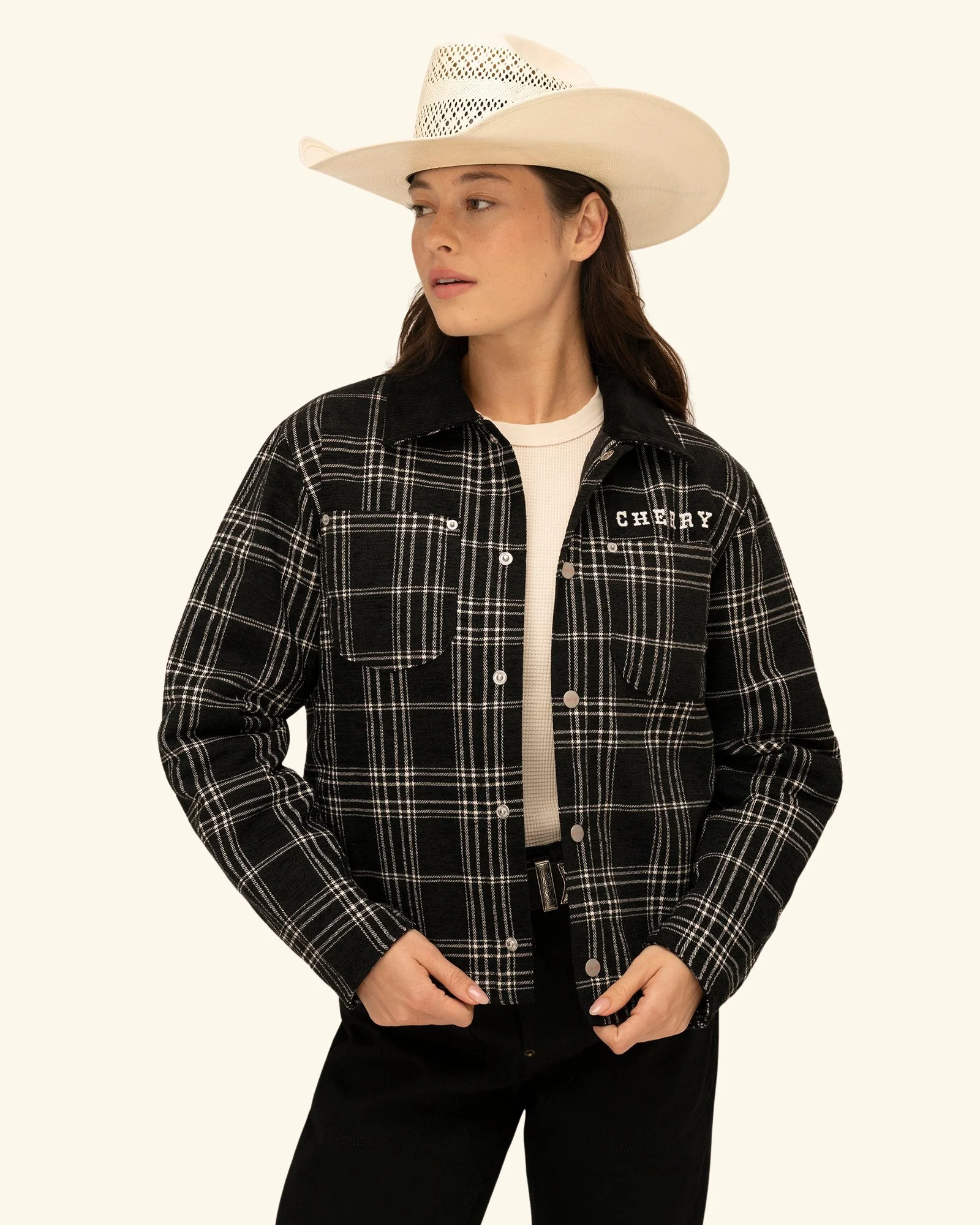 Quilted Lined Plaid Jacket - Image 13