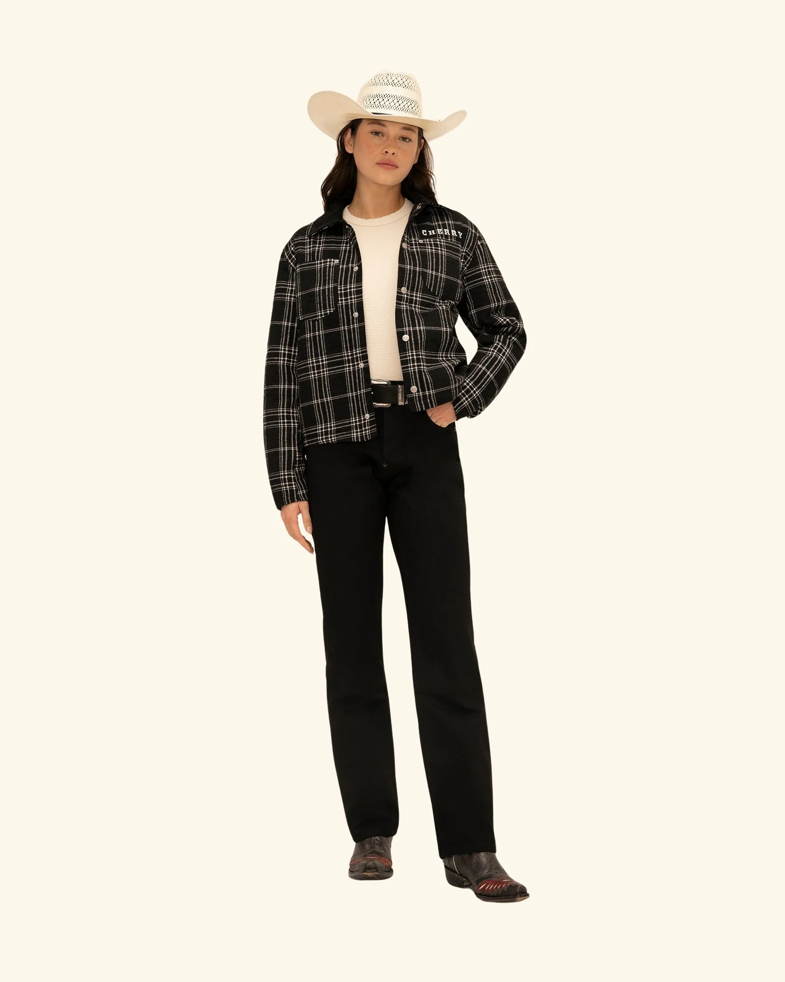 Quilted Lined Plaid Jacket - Image 5