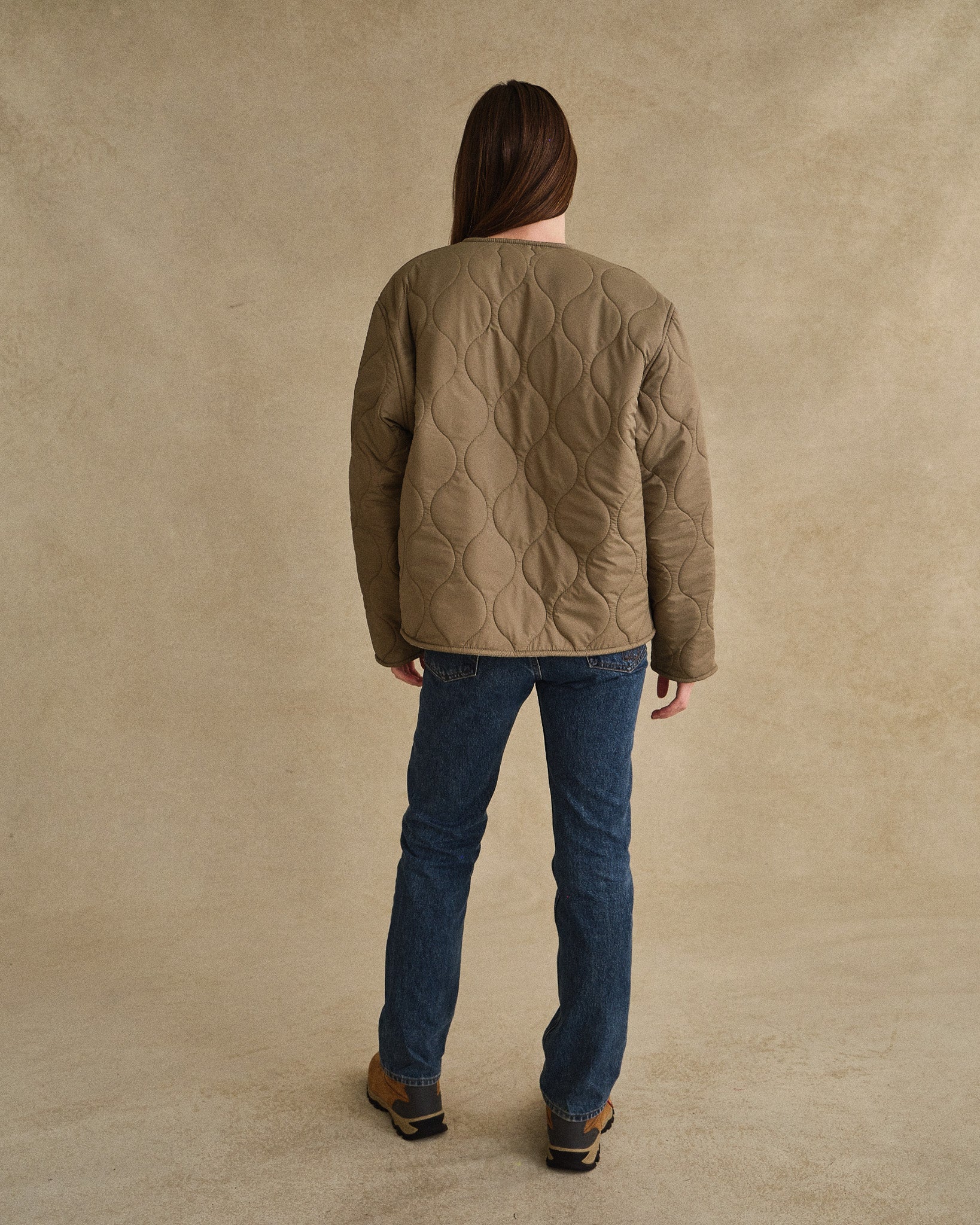 Quilted Shell Jacket (Green) - Image 6