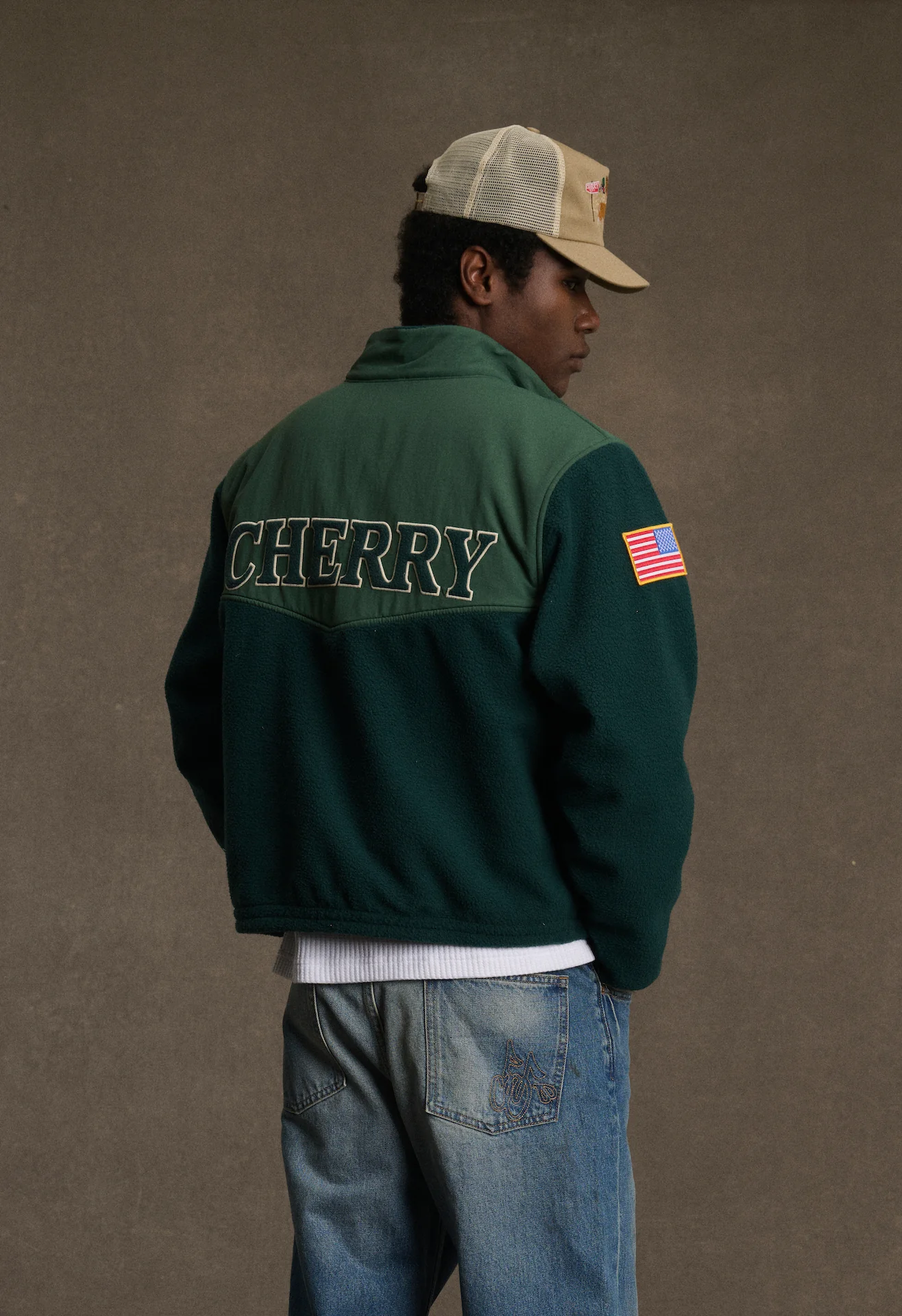 Racing Zip Sherpa (Hunter Green) - Image 3