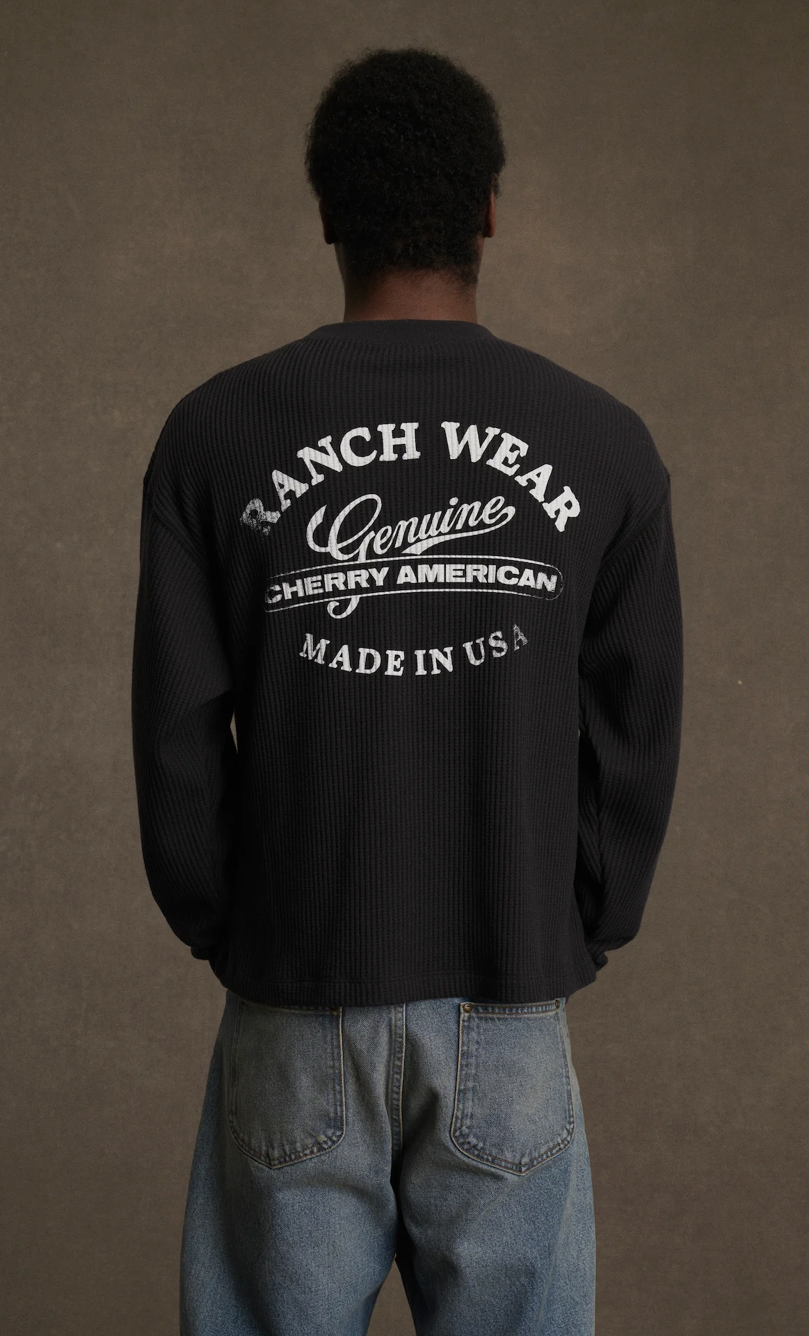 Ranch Wear Pocket Boxy Thermal (Vintage Black) - Image 3