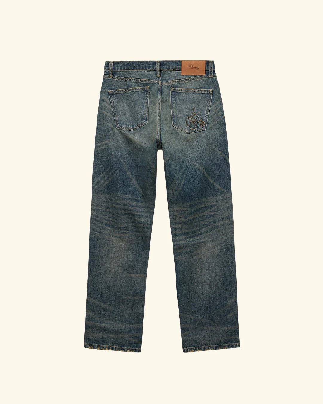Relaxed 5 Pocket Jeans (Dark Dirty Blue) - Image 2