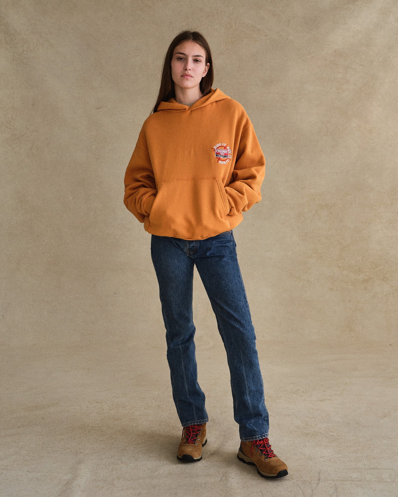 Ride It, Rev It Hoodie (Orange) - Image 4